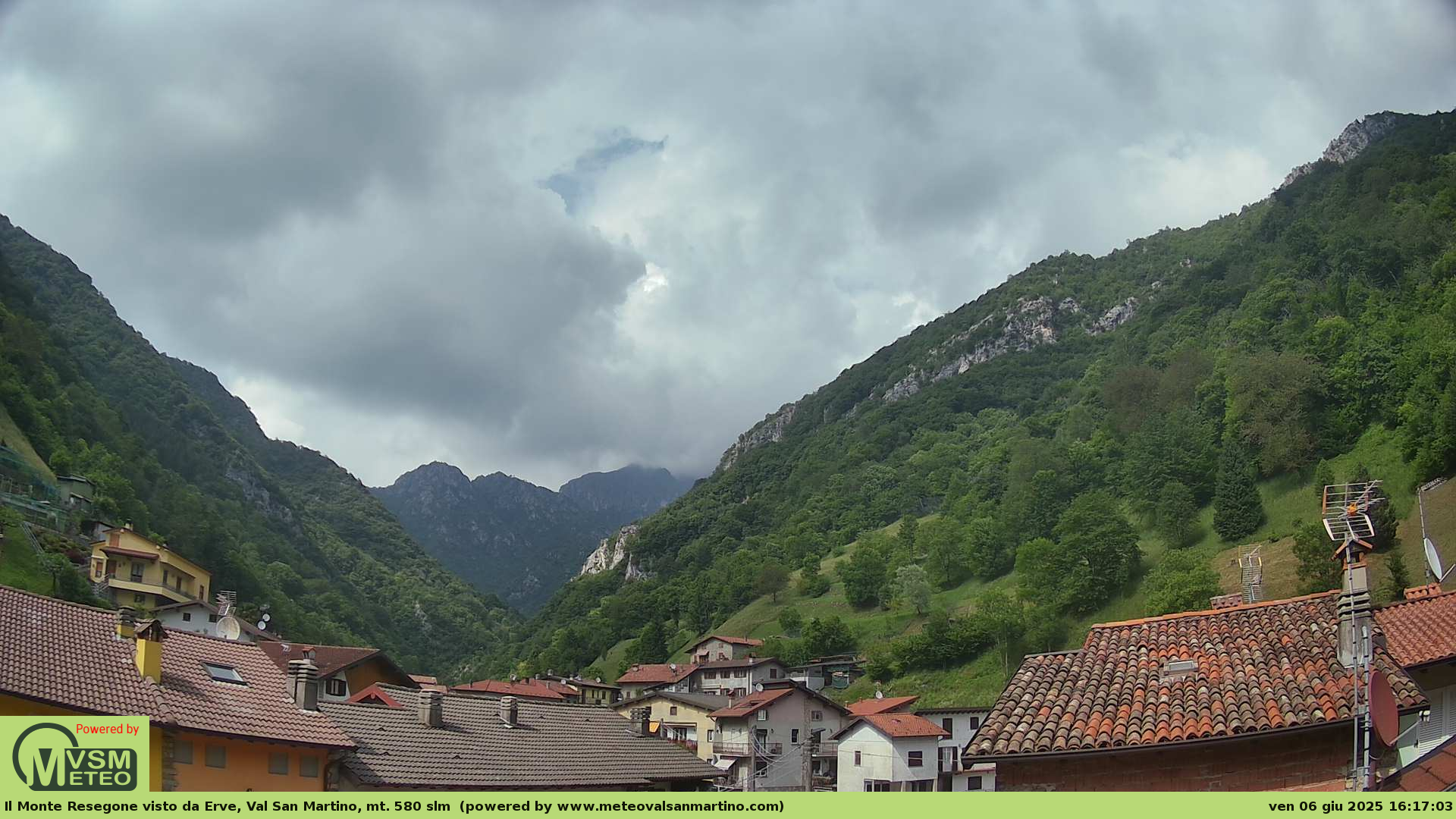 immagine della webcam nei dintorni di San Giovanni Bianco: webcam Erve