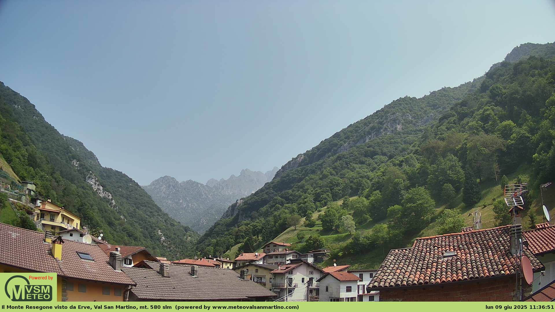 immagine della webcam nei dintorni di Cornate d'Adda: webcam Erve