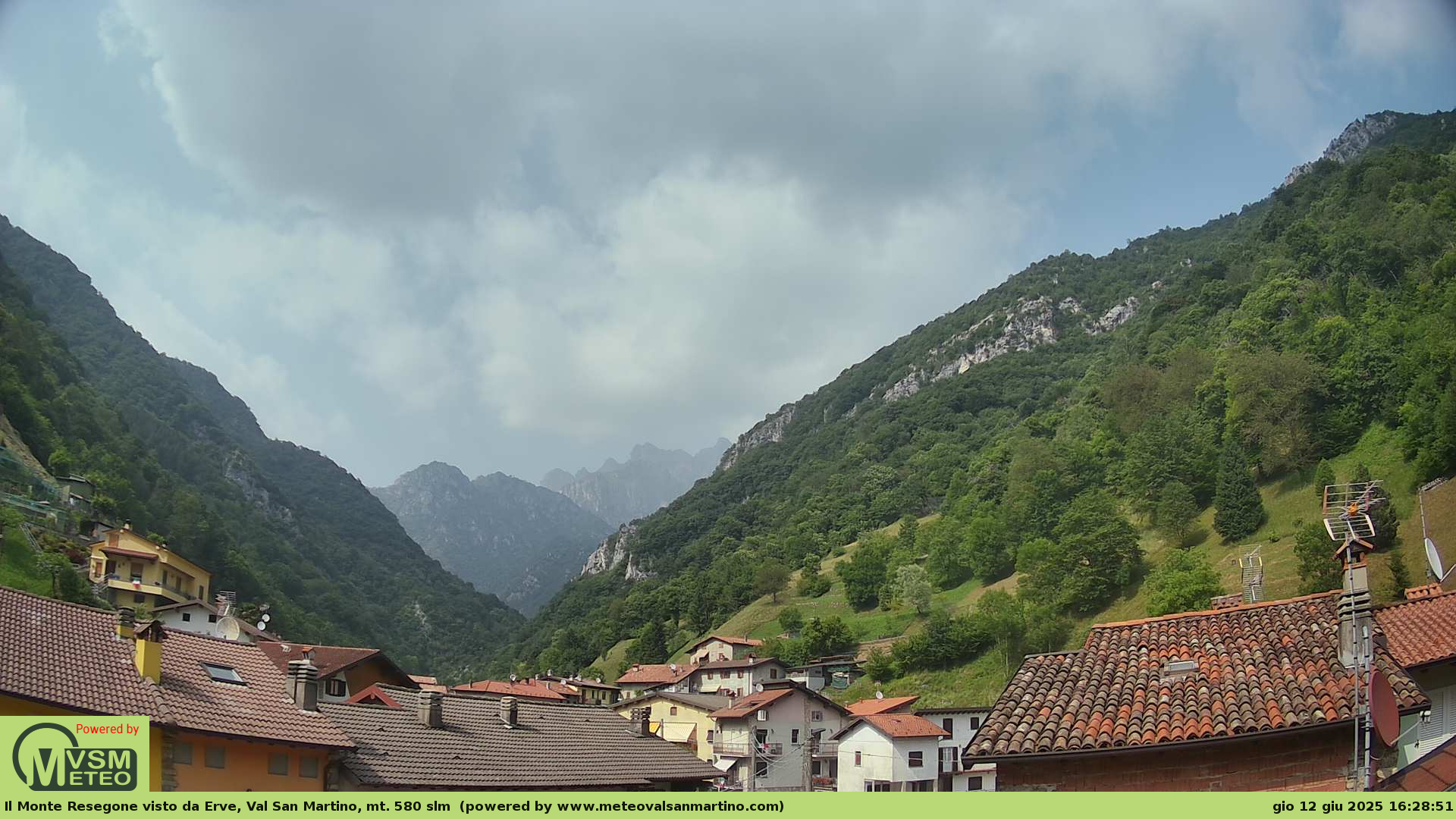 immagine della webcam nei dintorni di San Giovanni Bianco: webcam Erve
