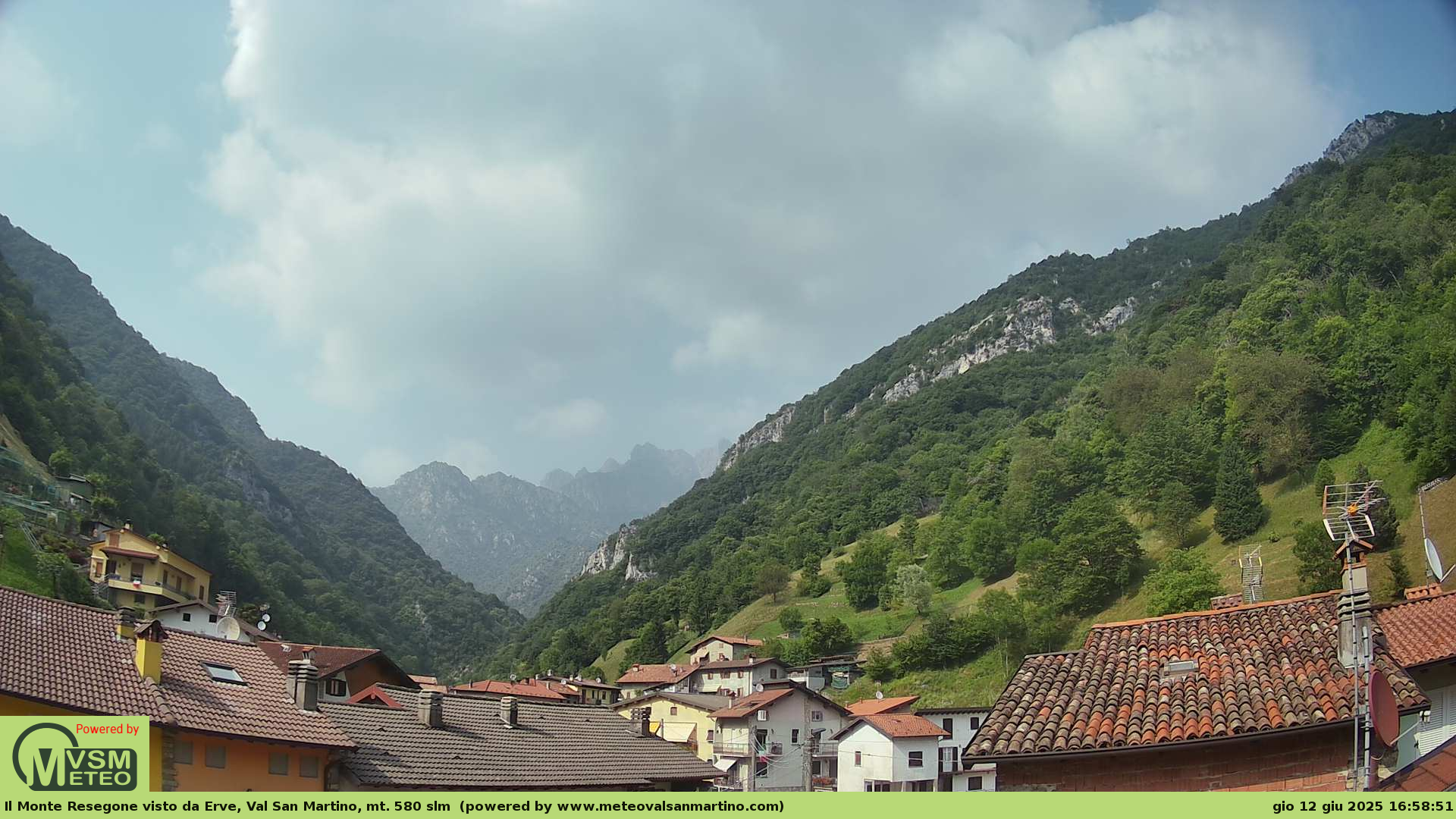immagine della webcam nei dintorni di San Giovanni Bianco: webcam Erve