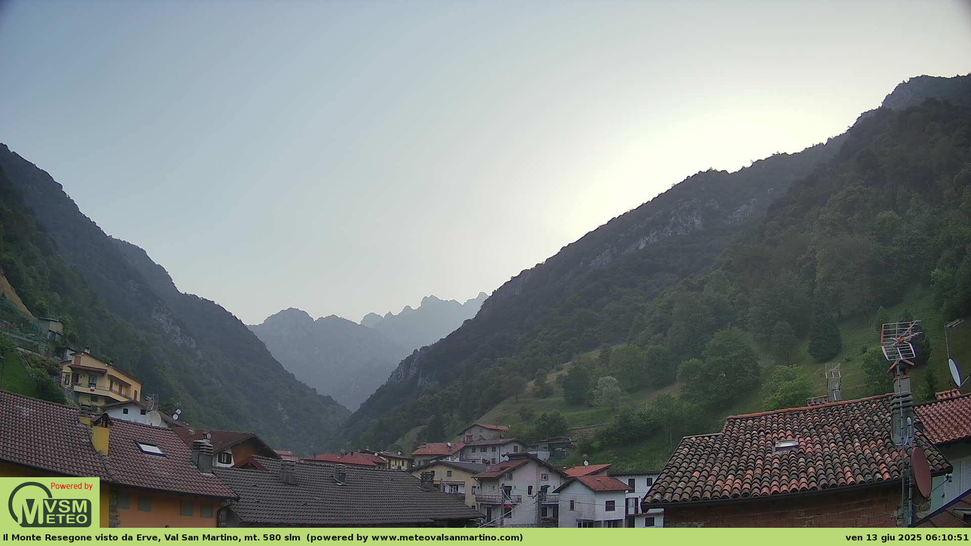 immagine della webcam nei dintorni di San Giovanni Bianco: webcam Erve
