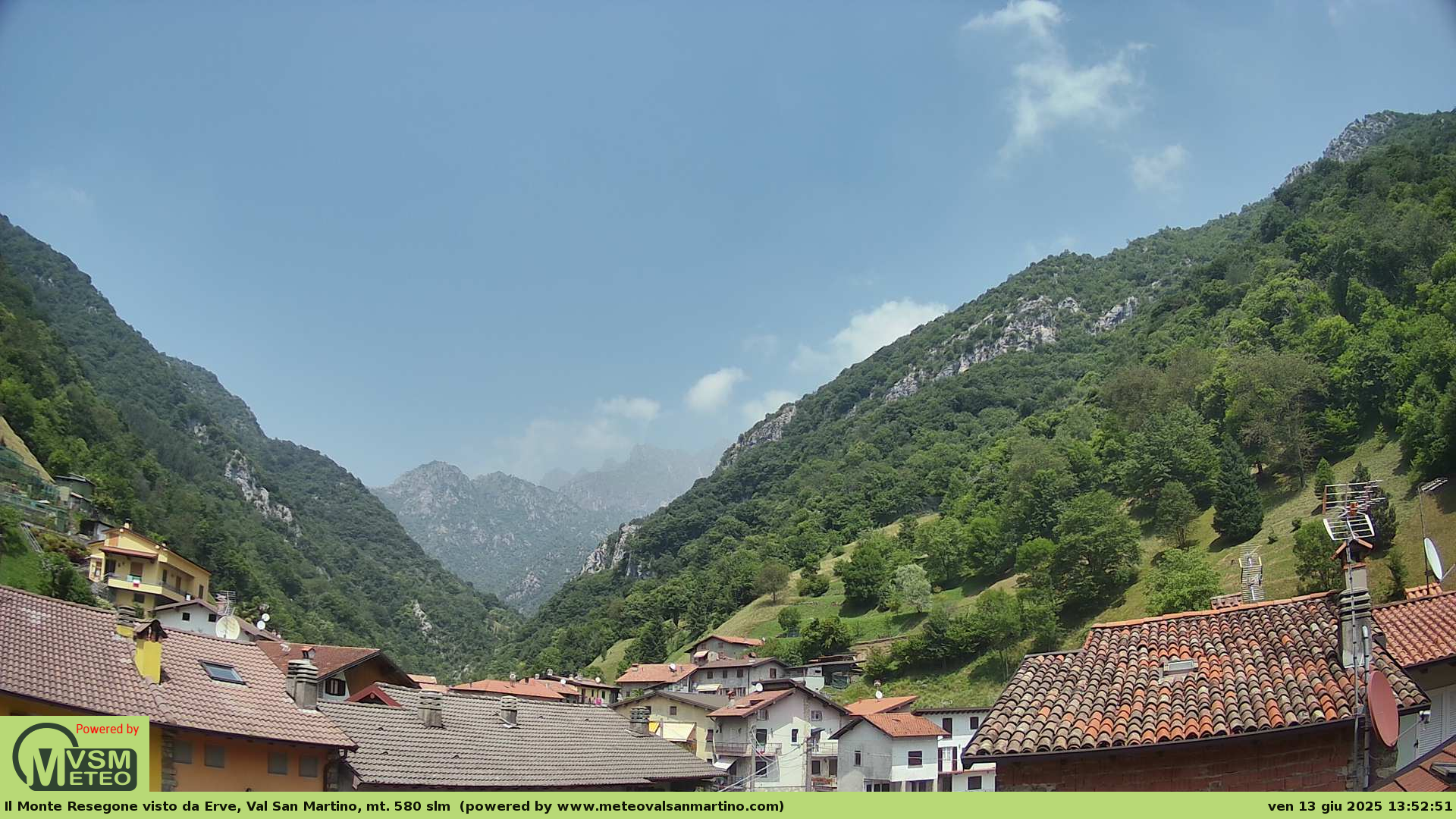 immagine della webcam nei dintorni di San Giovanni Bianco: webcam Erve