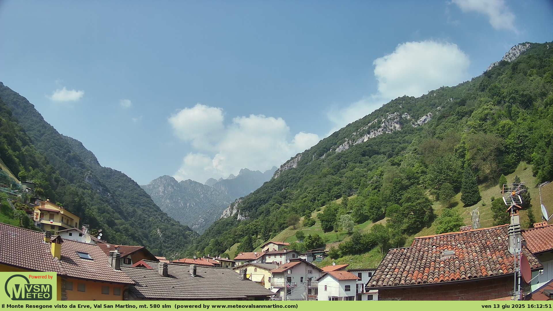 immagine della webcam nei dintorni di San Giovanni Bianco: webcam Erve