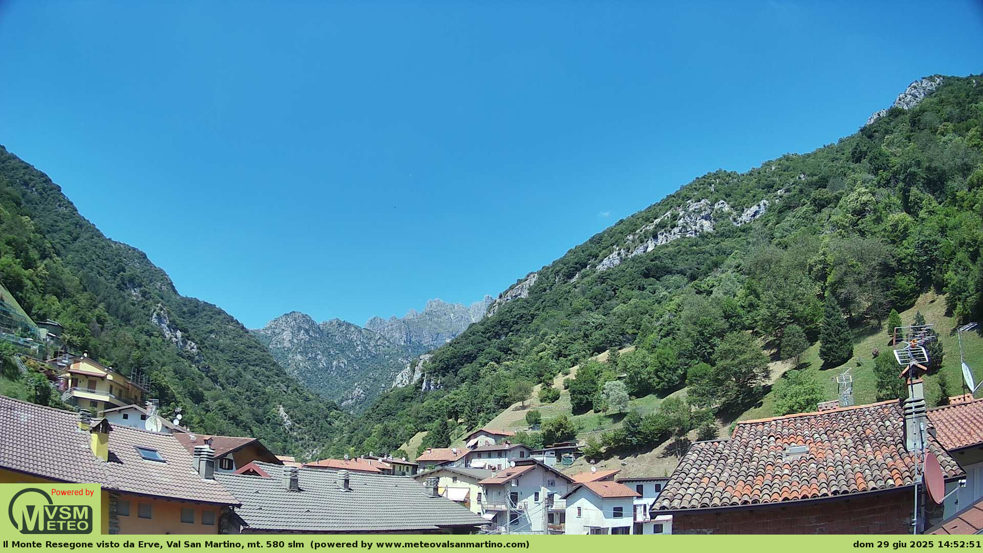 immagine della webcam nei dintorni di Fuipiano Valle Imagna: webcam Erve