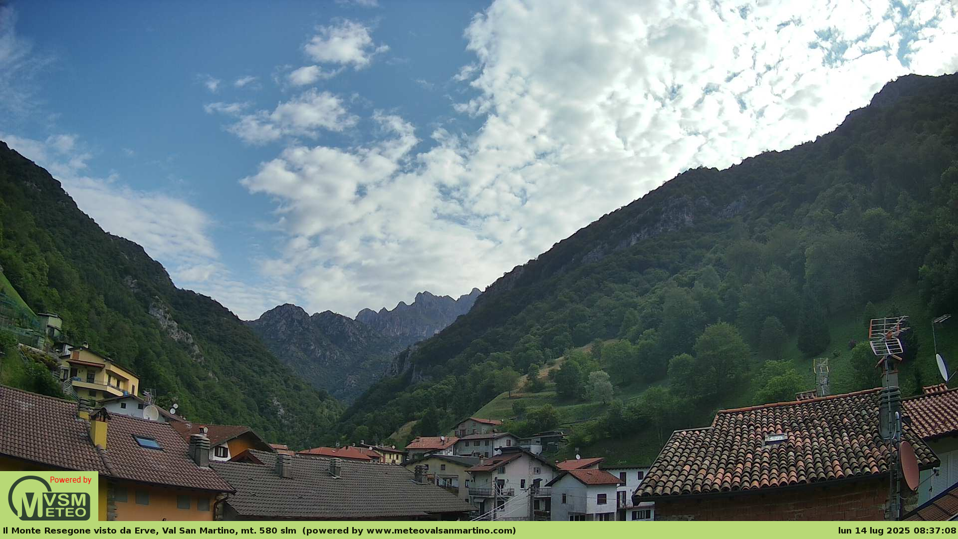 immagine della webcam nei dintorni di Cornate d'Adda: webcam Erve