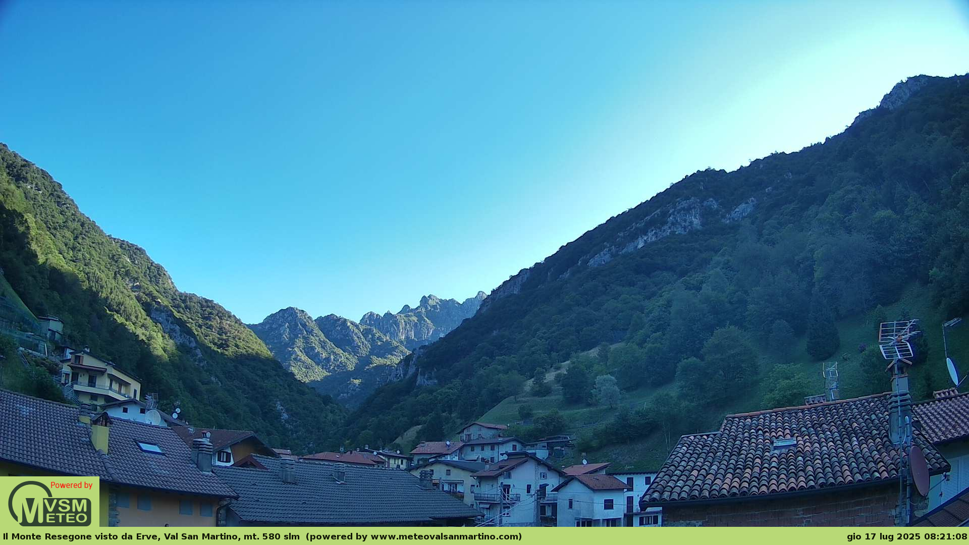 immagine della webcam nei dintorni di Valsecca: webcam Erve