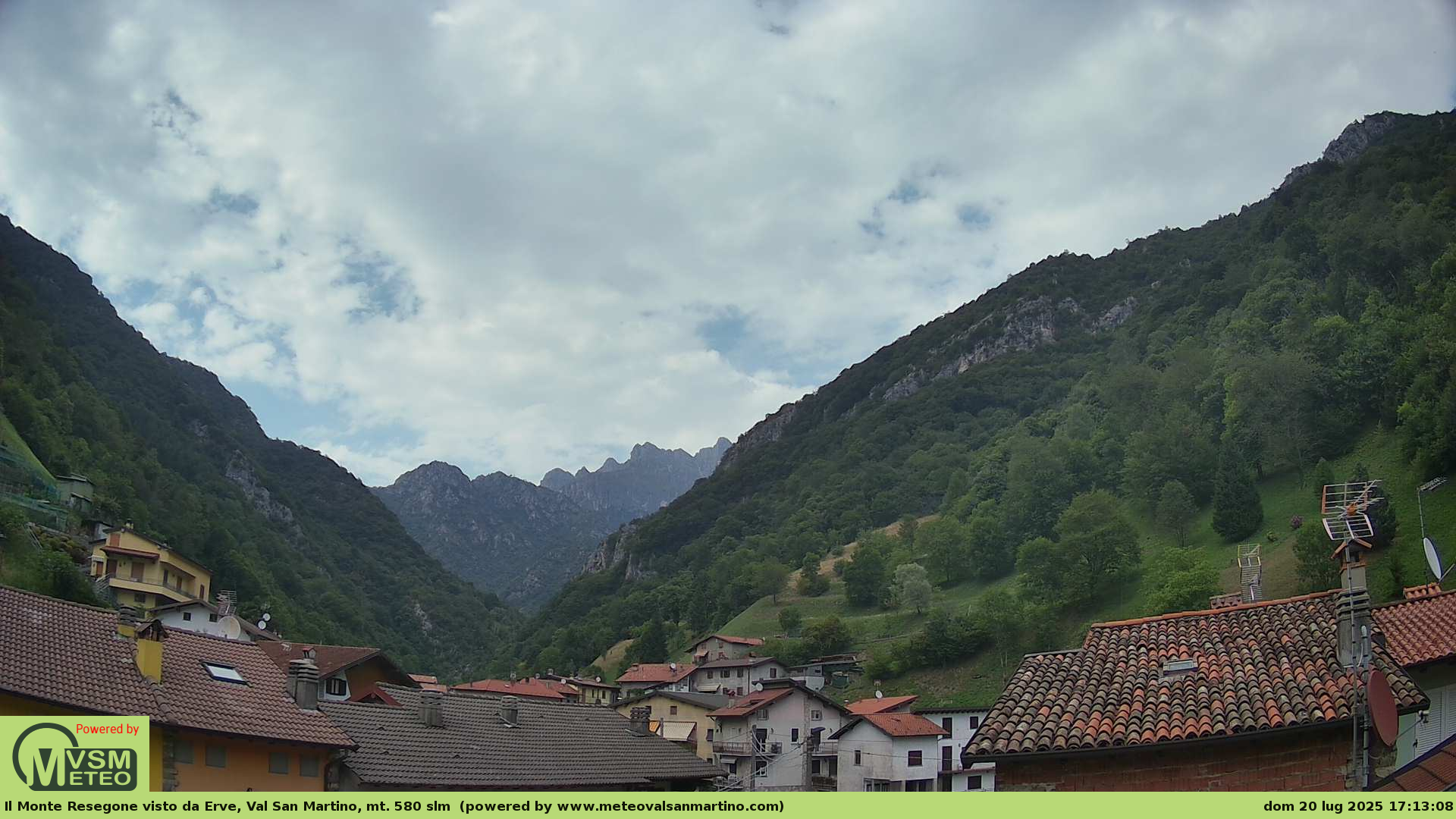 immagine della webcam nei dintorni di Almenno San Salvatore: webcam Erve