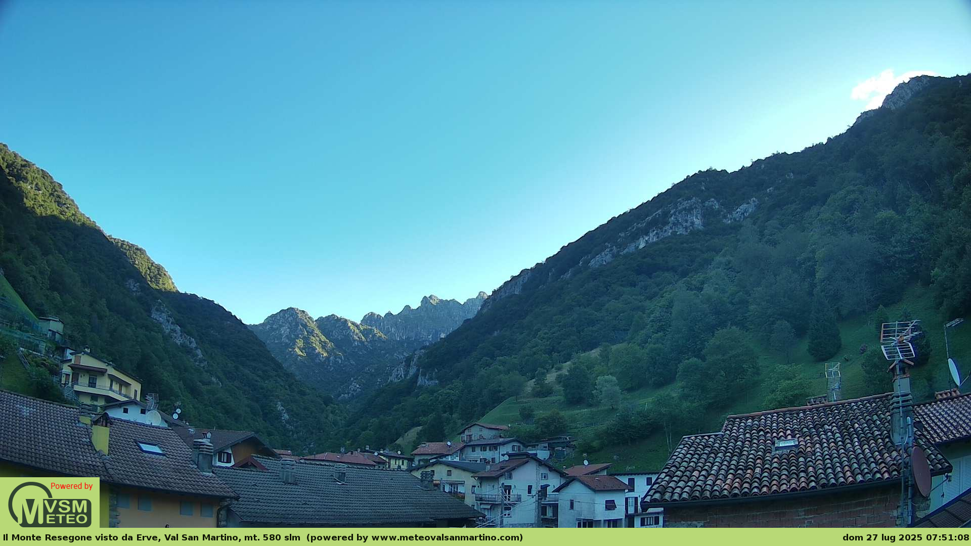 immagine della webcam nei dintorni di Zogno: webcam Erve