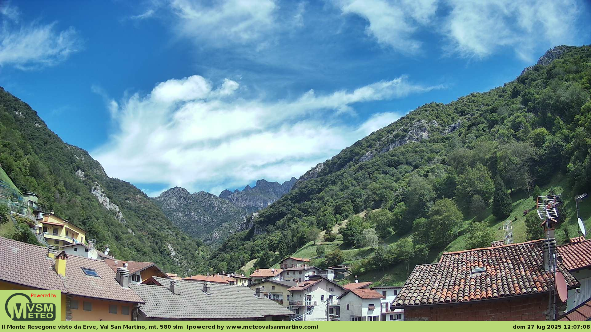immagine della webcam nei dintorni di Fuipiano Valle Imagna: webcam Erve