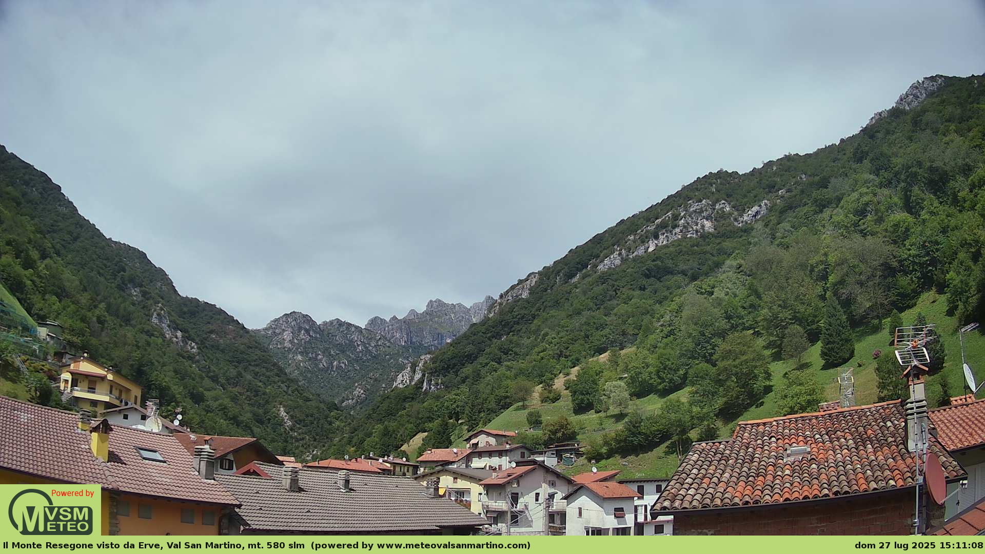 immagine della webcam nei dintorni di Valsecca: webcam Erve