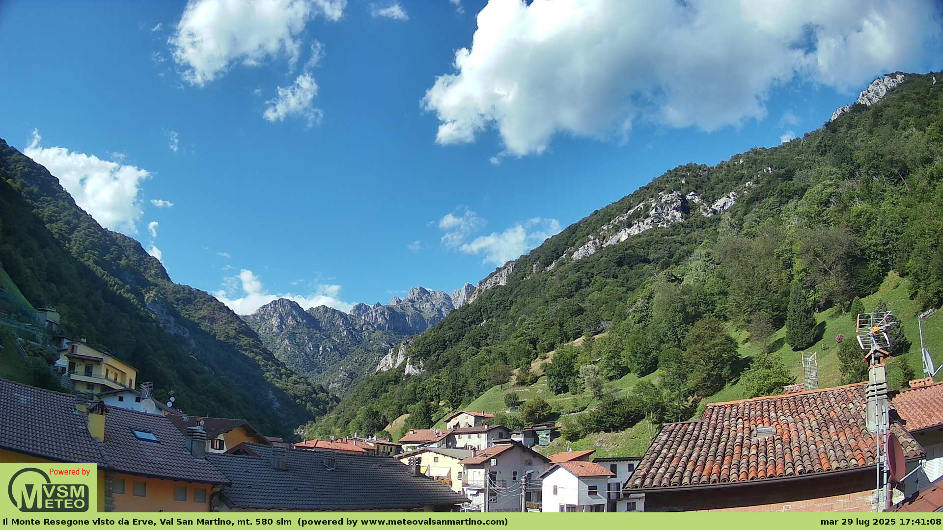 immagine della webcam nei dintorni di Suello: webcam Erve