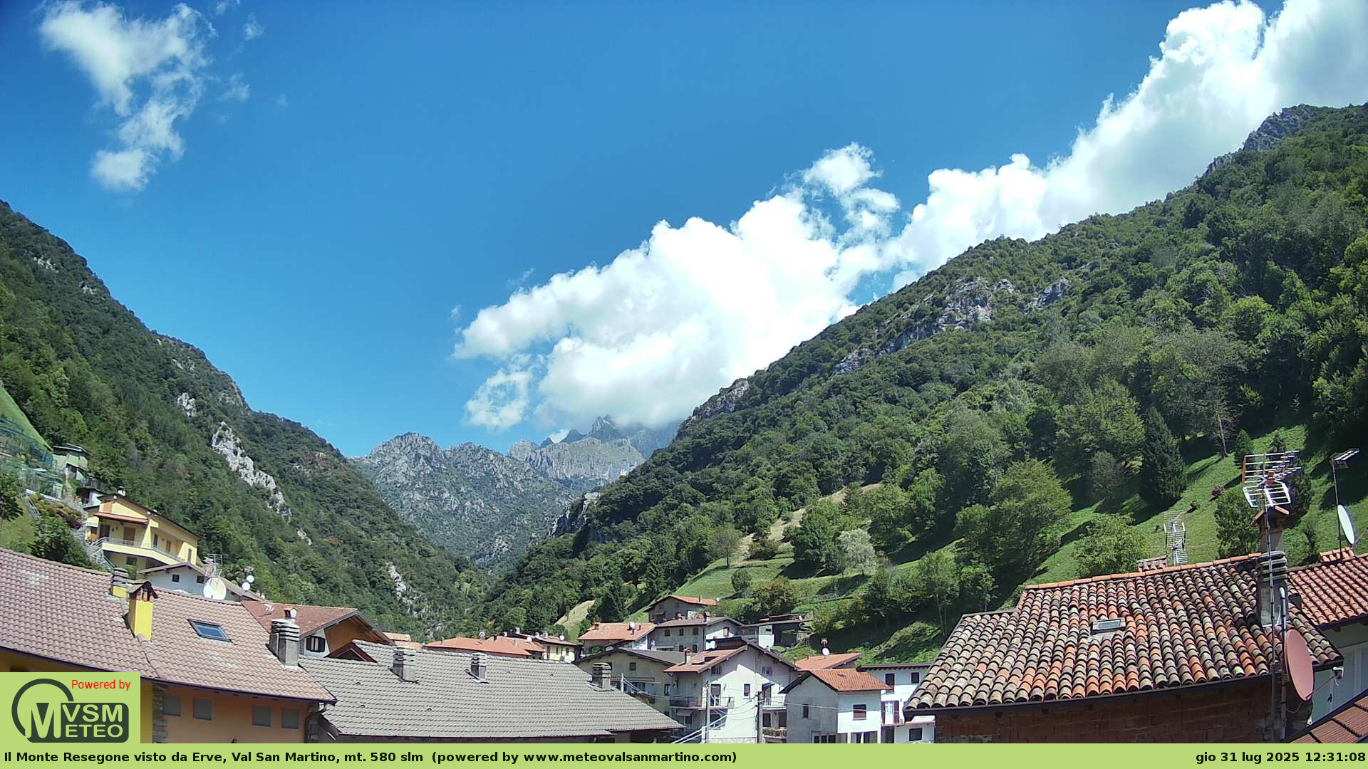 immagine della webcam nei dintorni di Bonate Sotto: webcam Erve