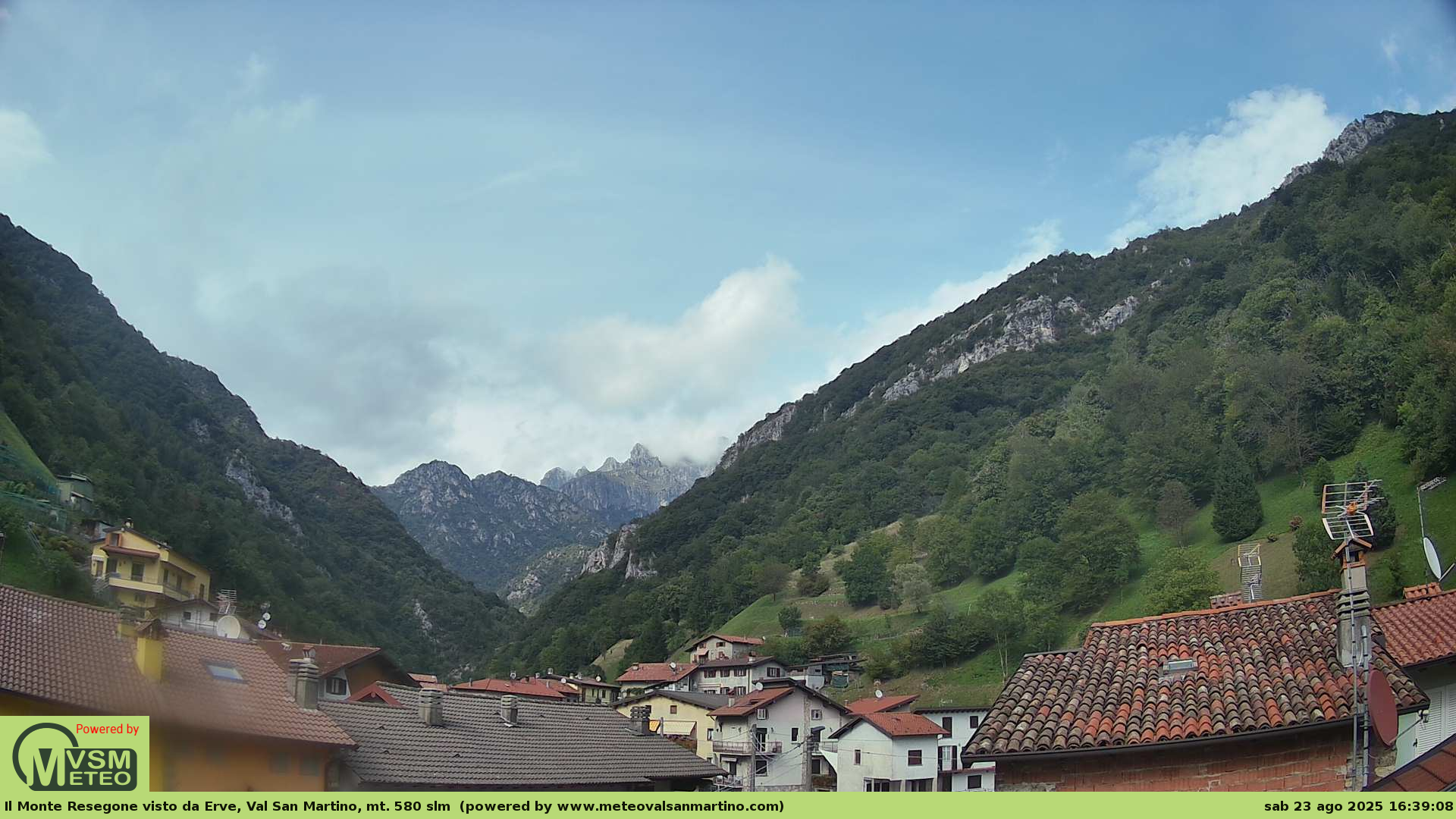 immagine della webcam nei dintorni di Moggio: webcam Erve