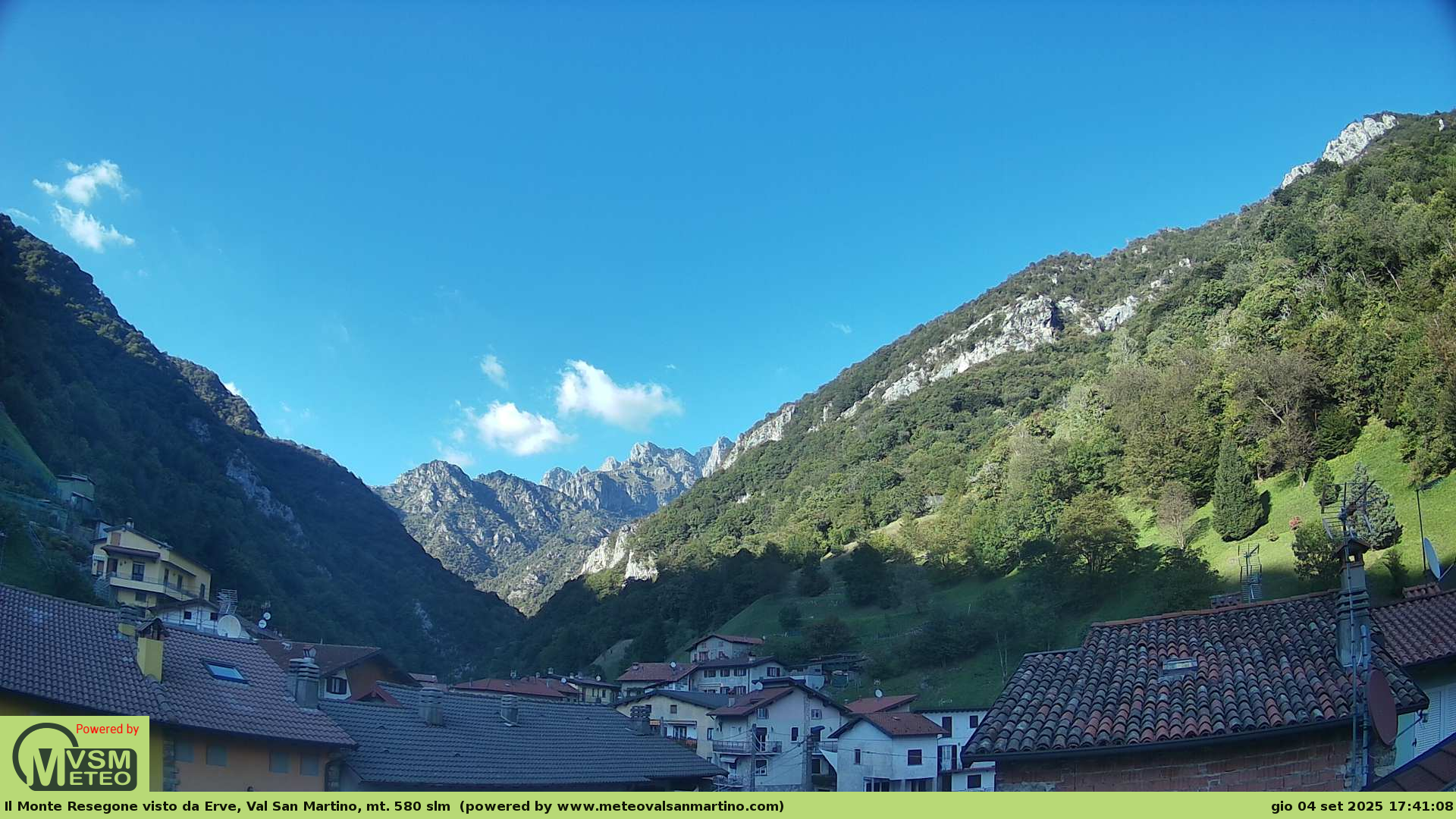 immagine della webcam nei dintorni di Piani di Artavaggio: webcam Erve
