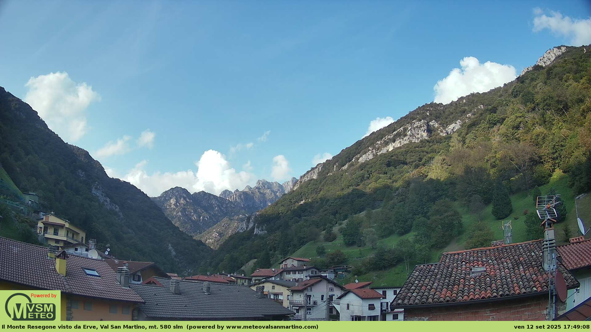 immagine della webcam nei dintorni di Valsecca: webcam Erve