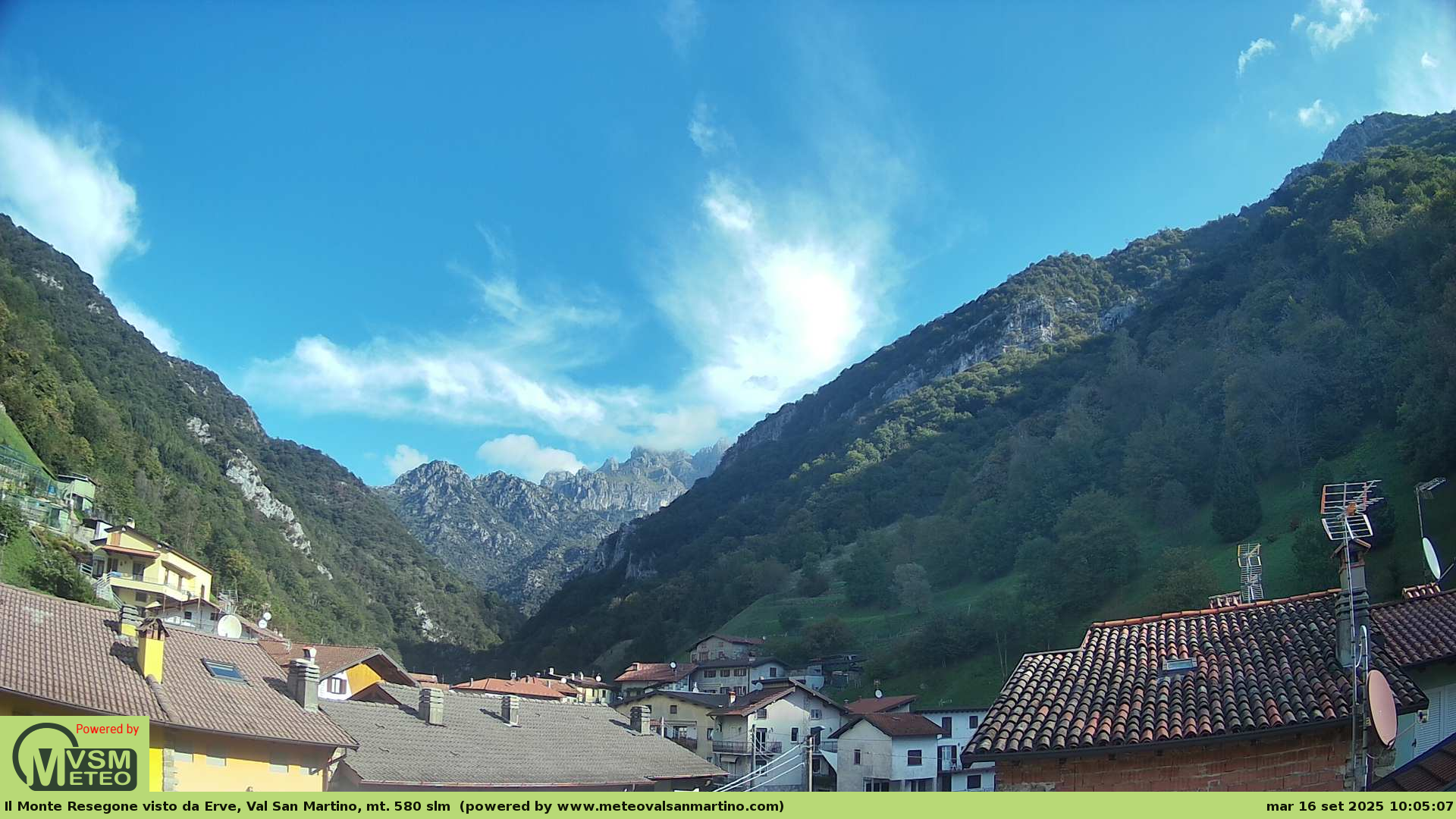 immagine della webcam nei dintorni di Valbrembo: webcam Erve