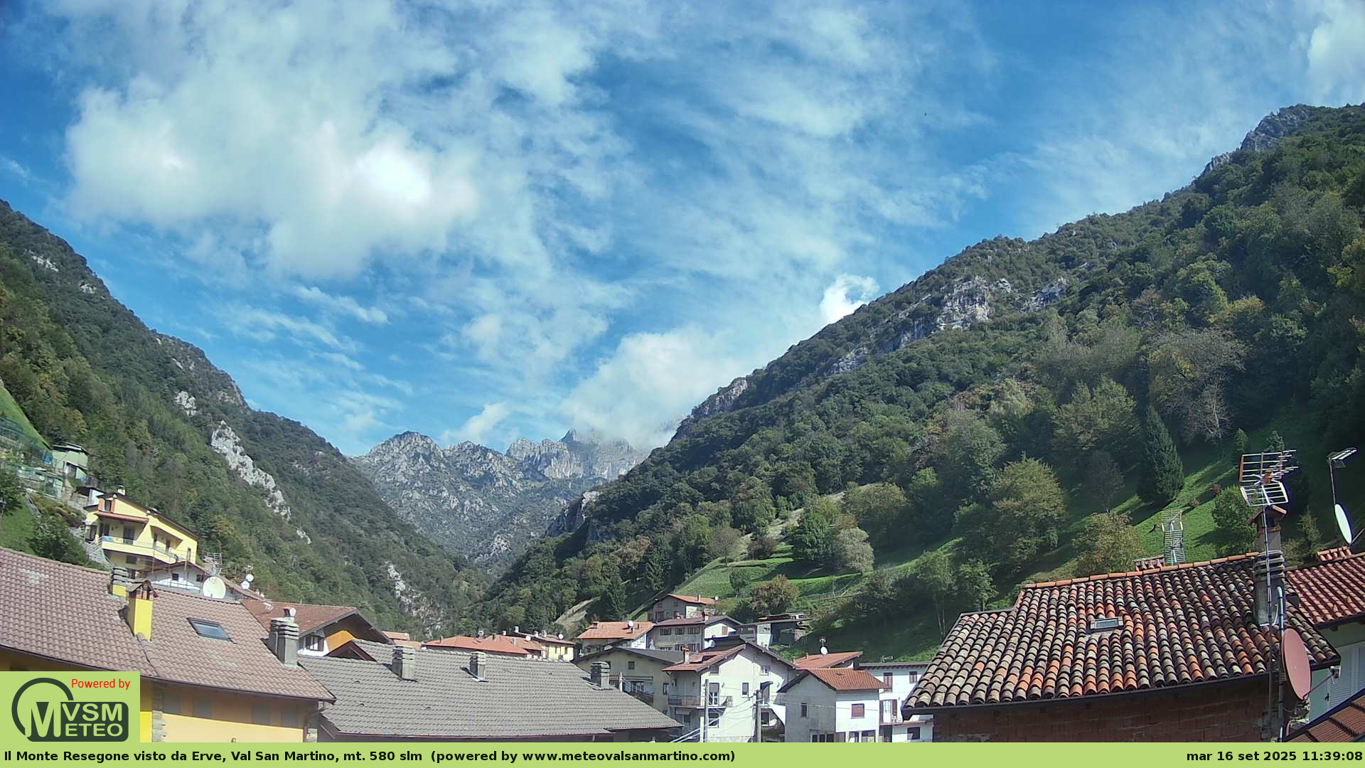 immagine della webcam nei dintorni di Fuipiano Valle Imagna: webcam Erve