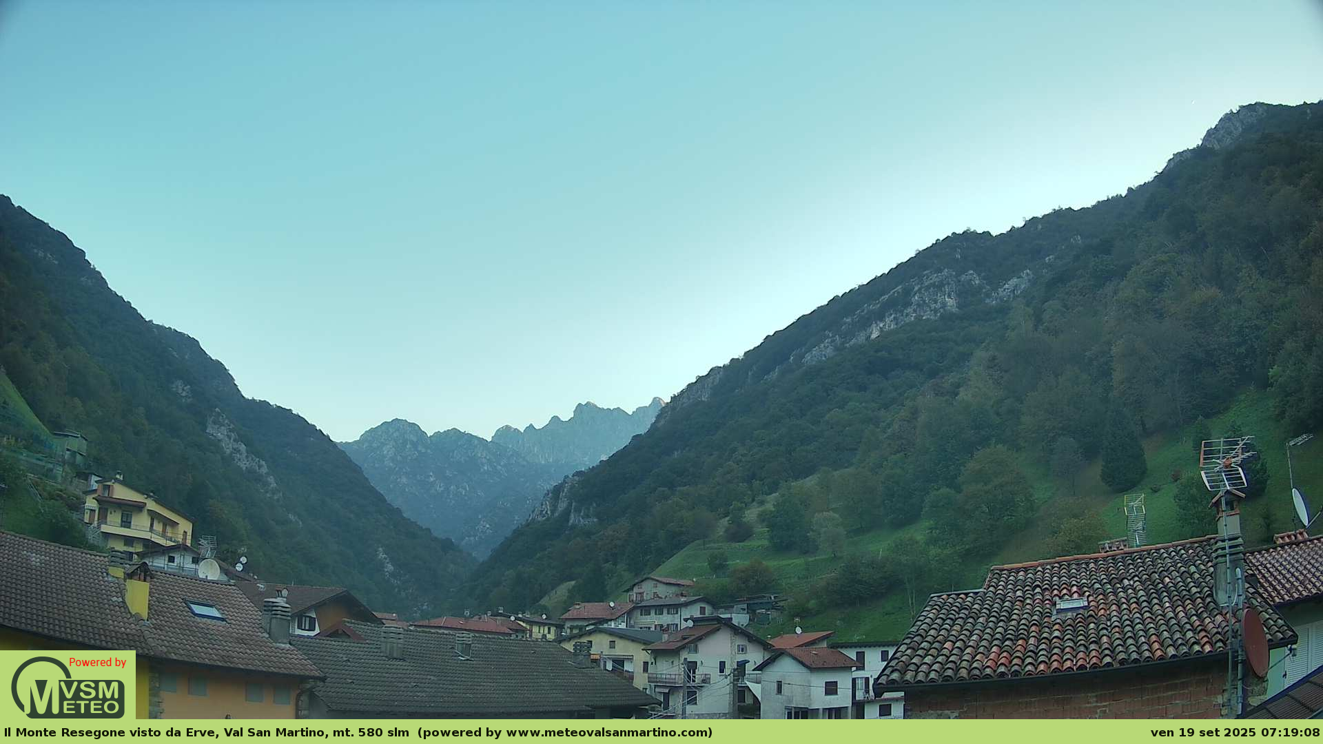 immagine della webcam nei dintorni di Bergamo Città Alta: webcam Erve