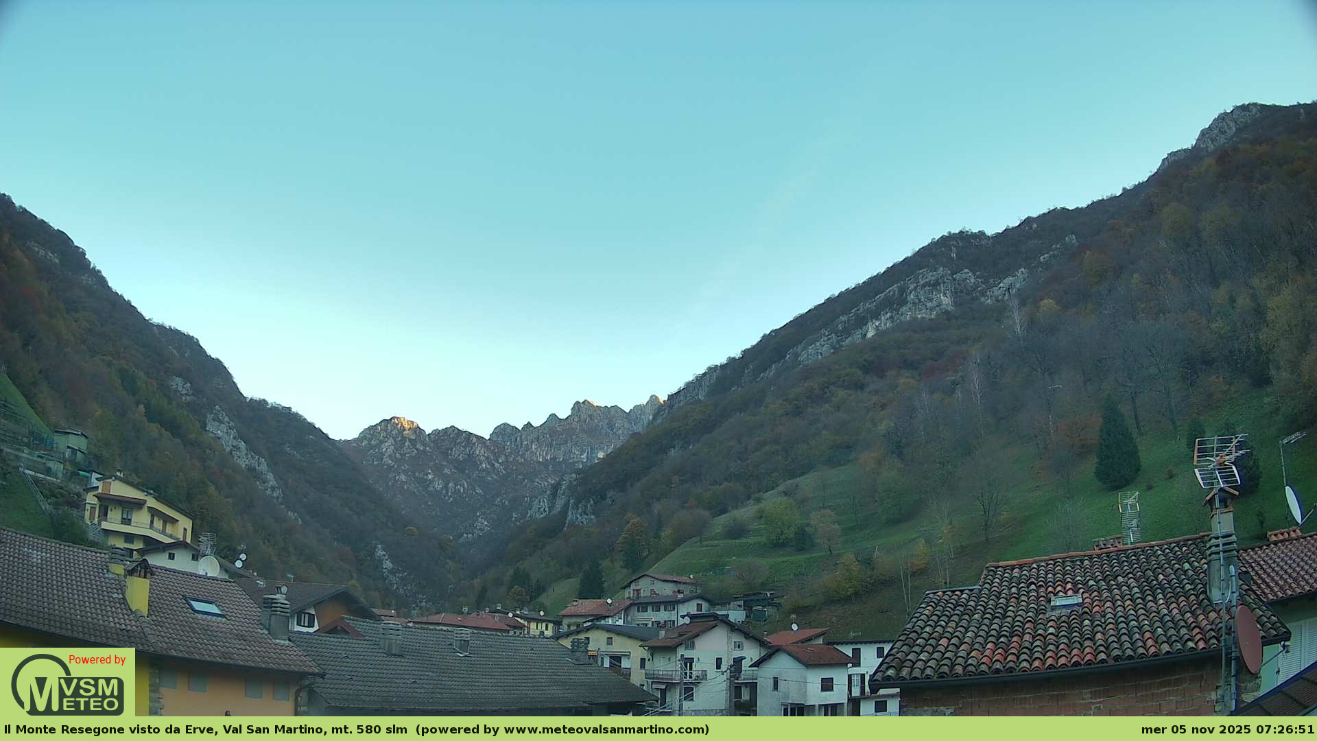 immagine della webcam nei dintorni di Zogno: webcam Erve