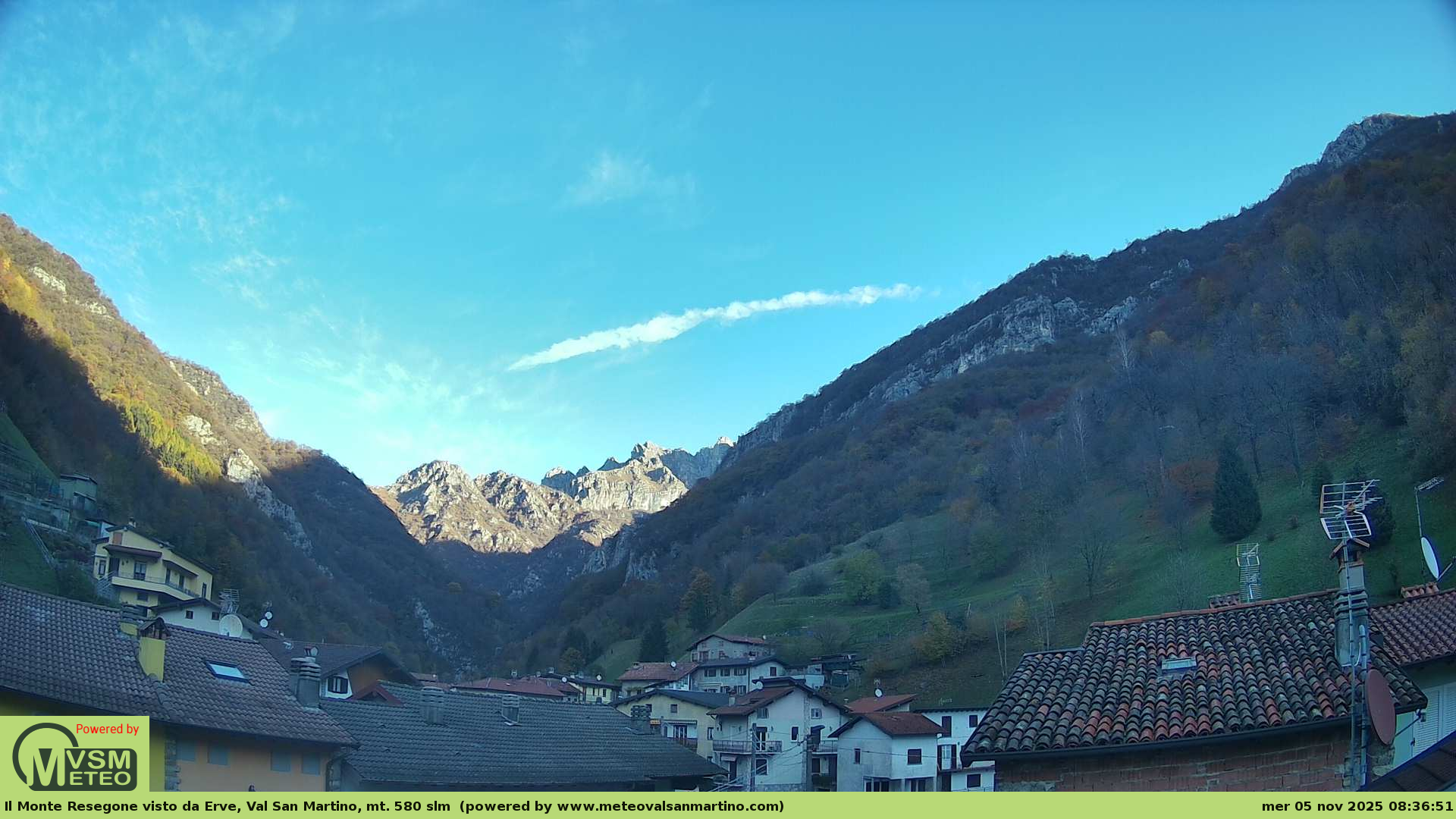 immagine della webcam nei dintorni di Valsecca: webcam Erve