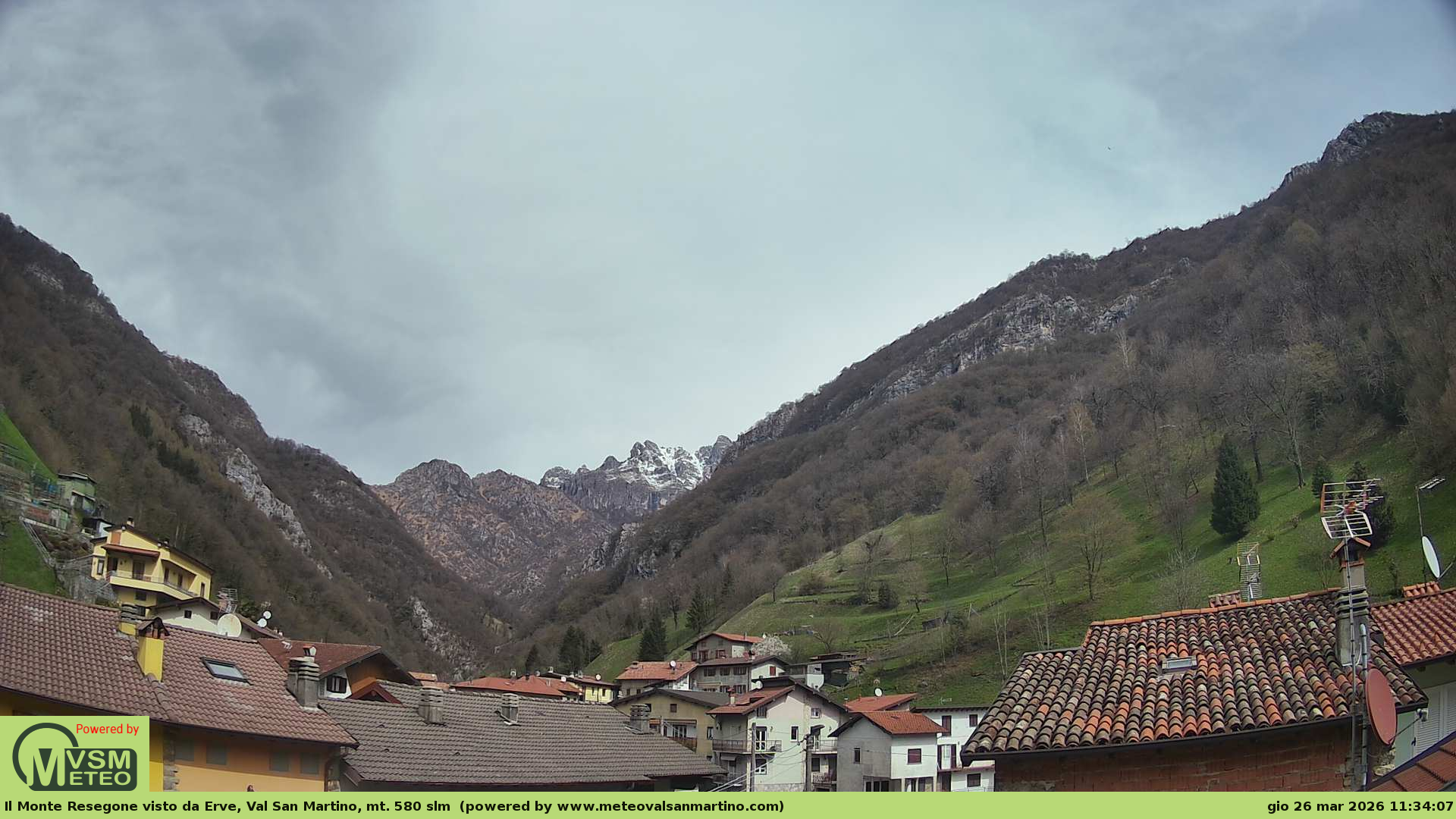immagine della webcam nei dintorni di Almenno San Salvatore: webcam Erve