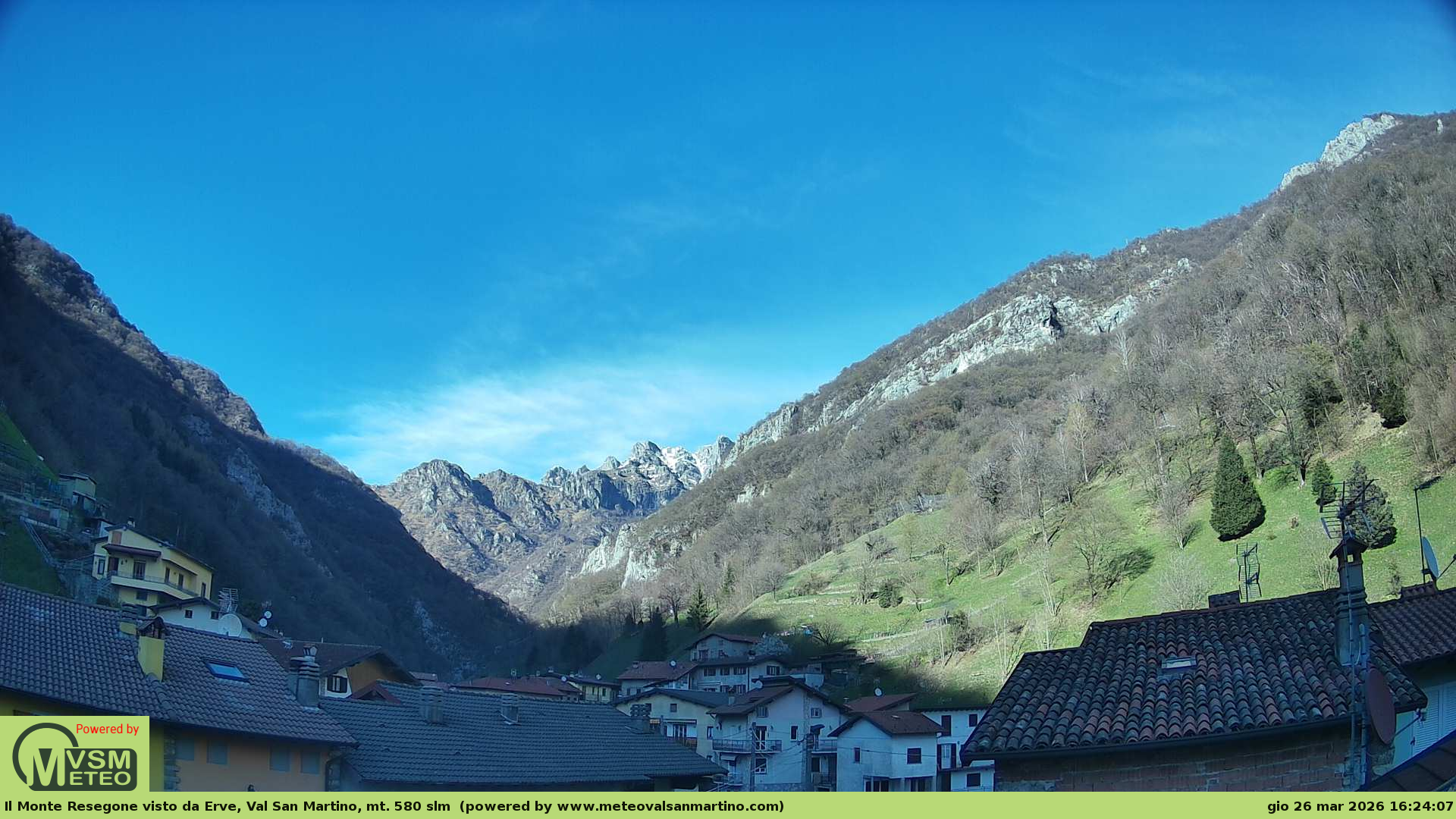 immagine della webcam nei dintorni di Suello: webcam Erve