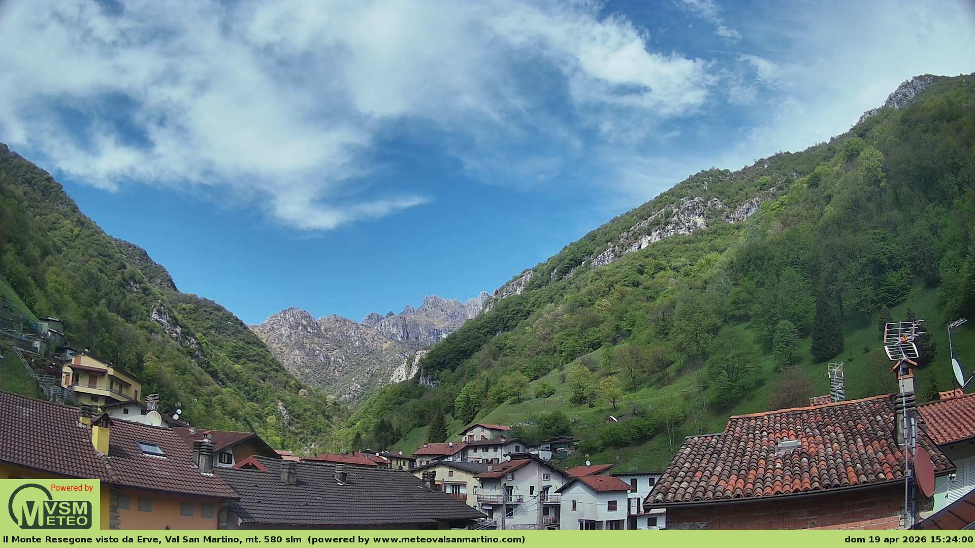 immagine della webcam nei dintorni di Cornate d'Adda: webcam Erve