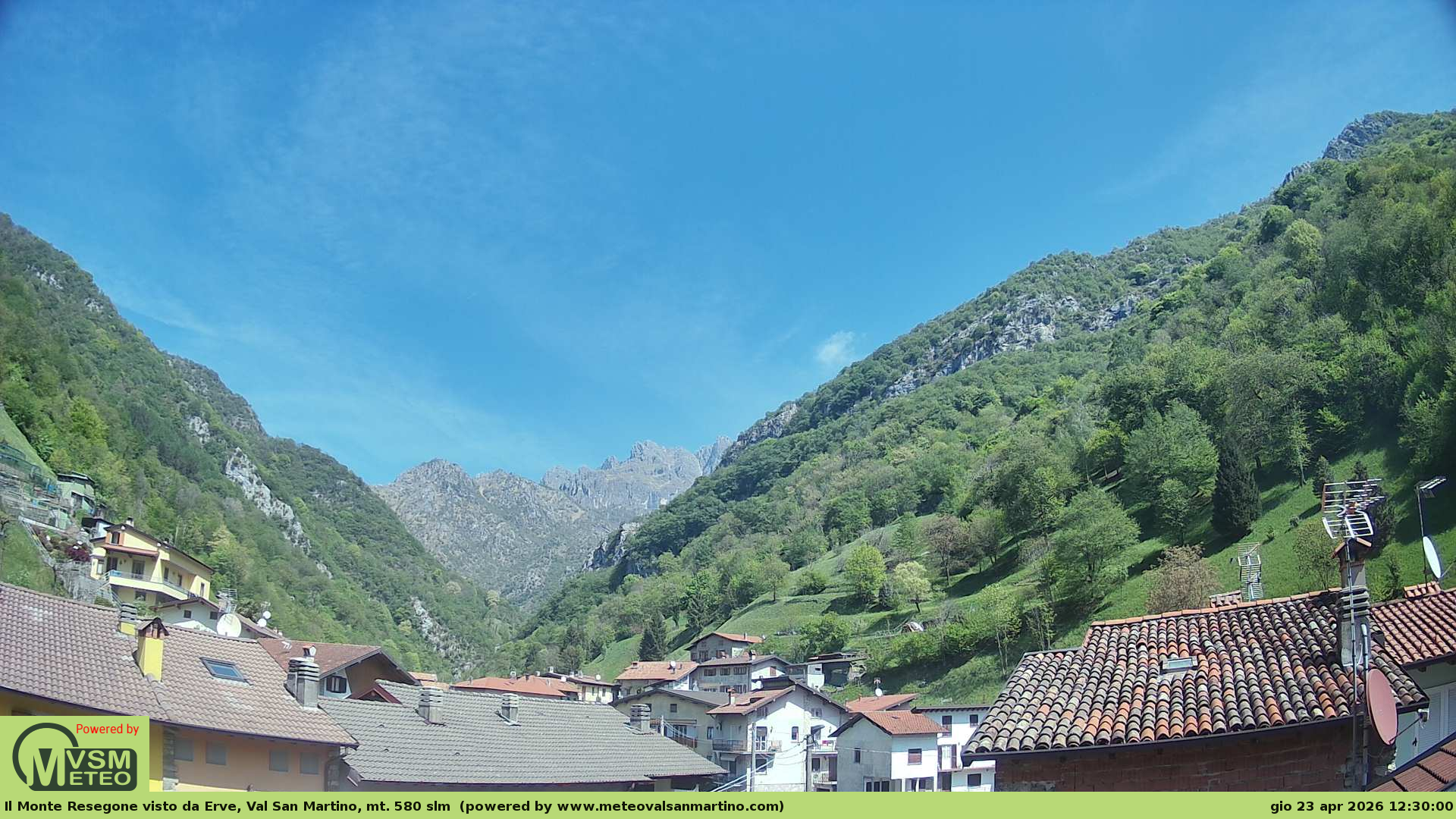 immagine della webcam nei dintorni di Piani di Bobbio: webcam Erve