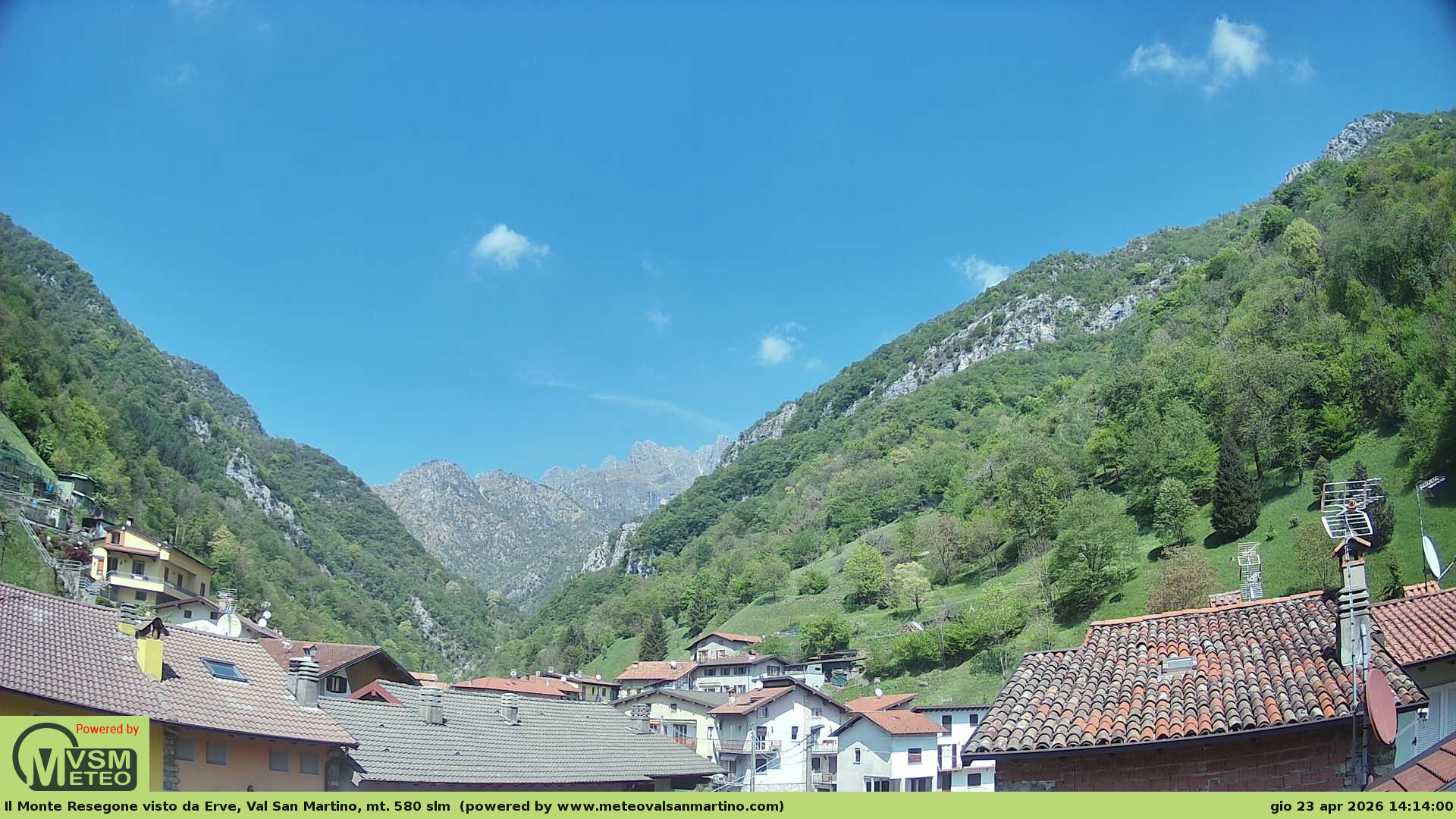 immagine della webcam nei dintorni di Piani di Bobbio: webcam Erve