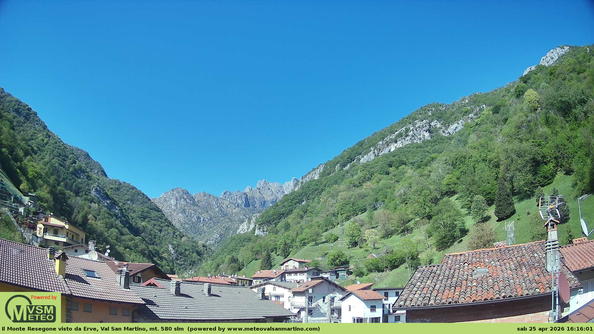 immagine della webcam nei dintorni di Monte Marenzo: webcam Erve