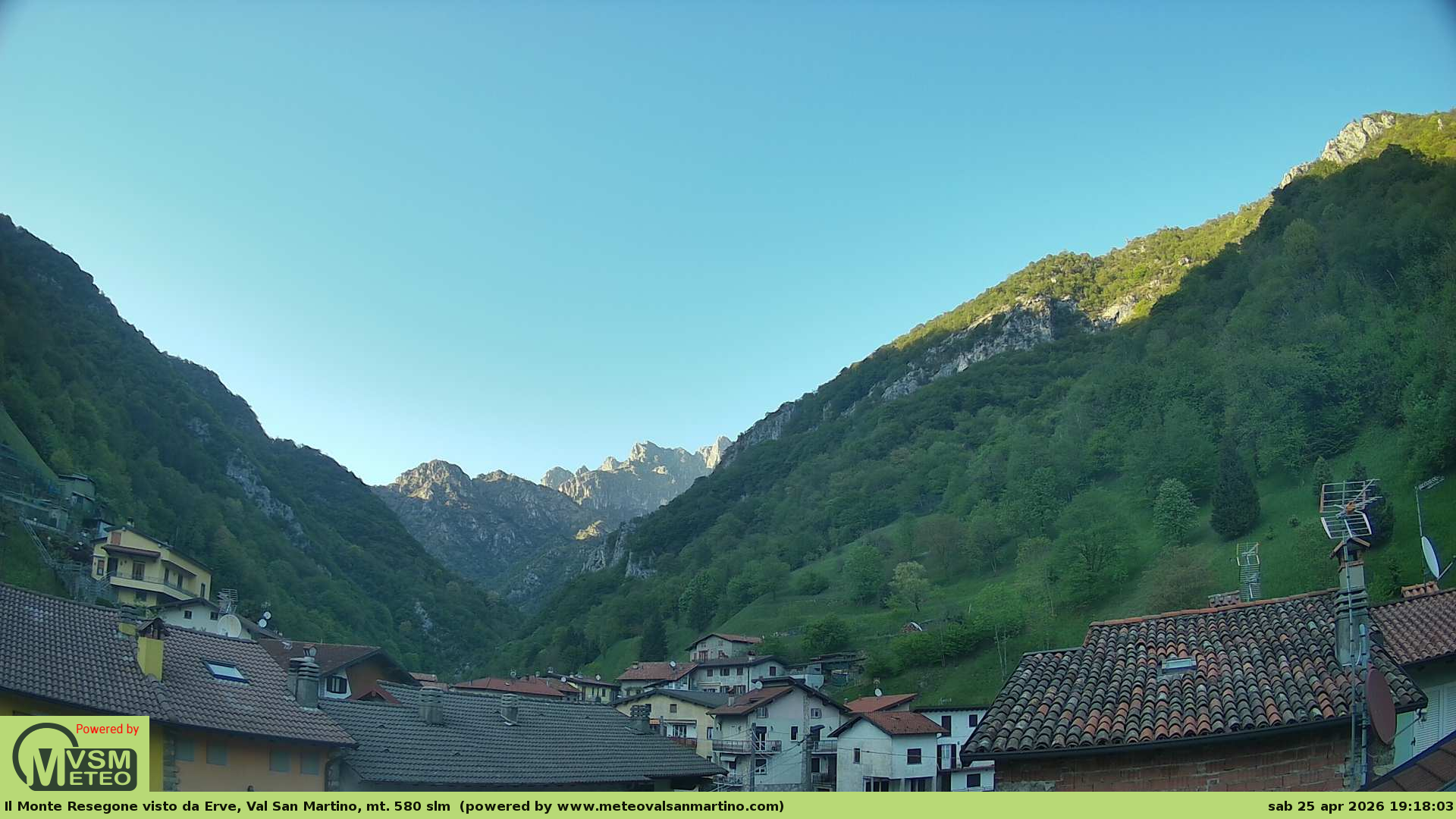 immagine della webcam nei dintorni di Monte Marenzo: webcam Erve