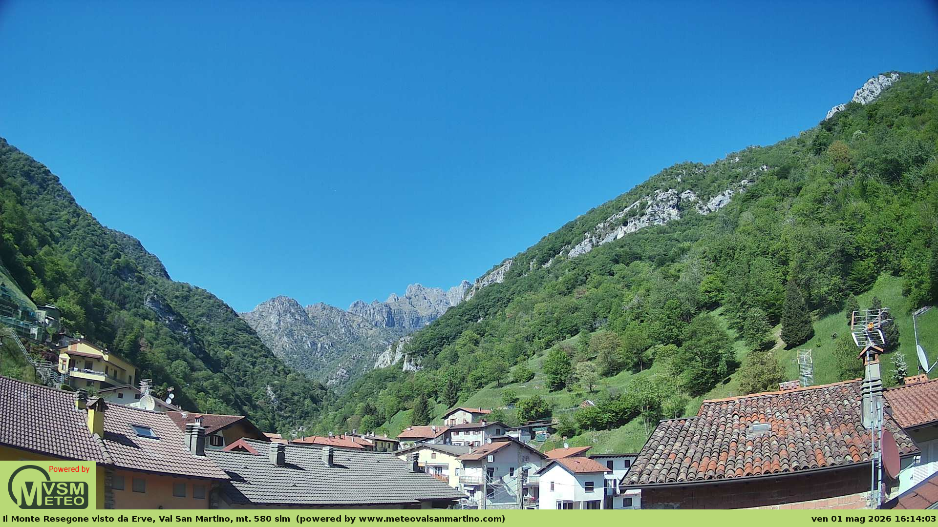 immagine della webcam nei dintorni di Piani Resinelli: webcam Erve