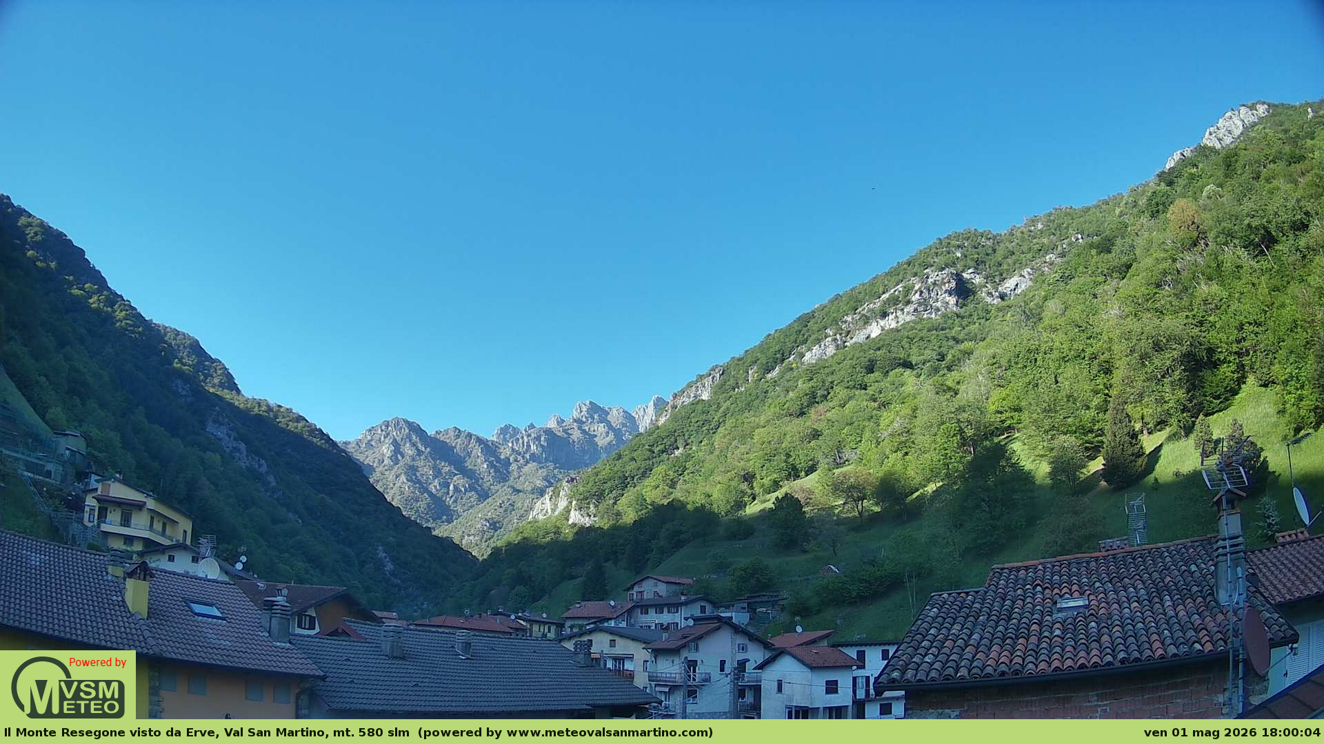 immagine della webcam nei dintorni di Cornate d'Adda: webcam Erve
