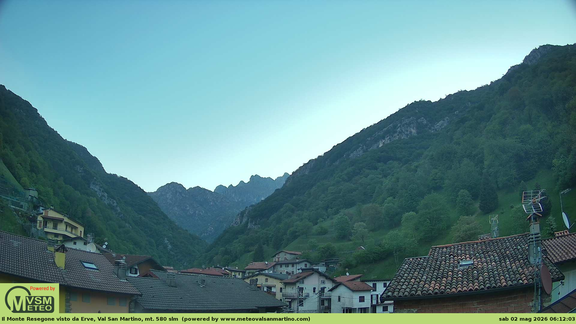immagine della webcam nei dintorni di Moggio: webcam Erve
