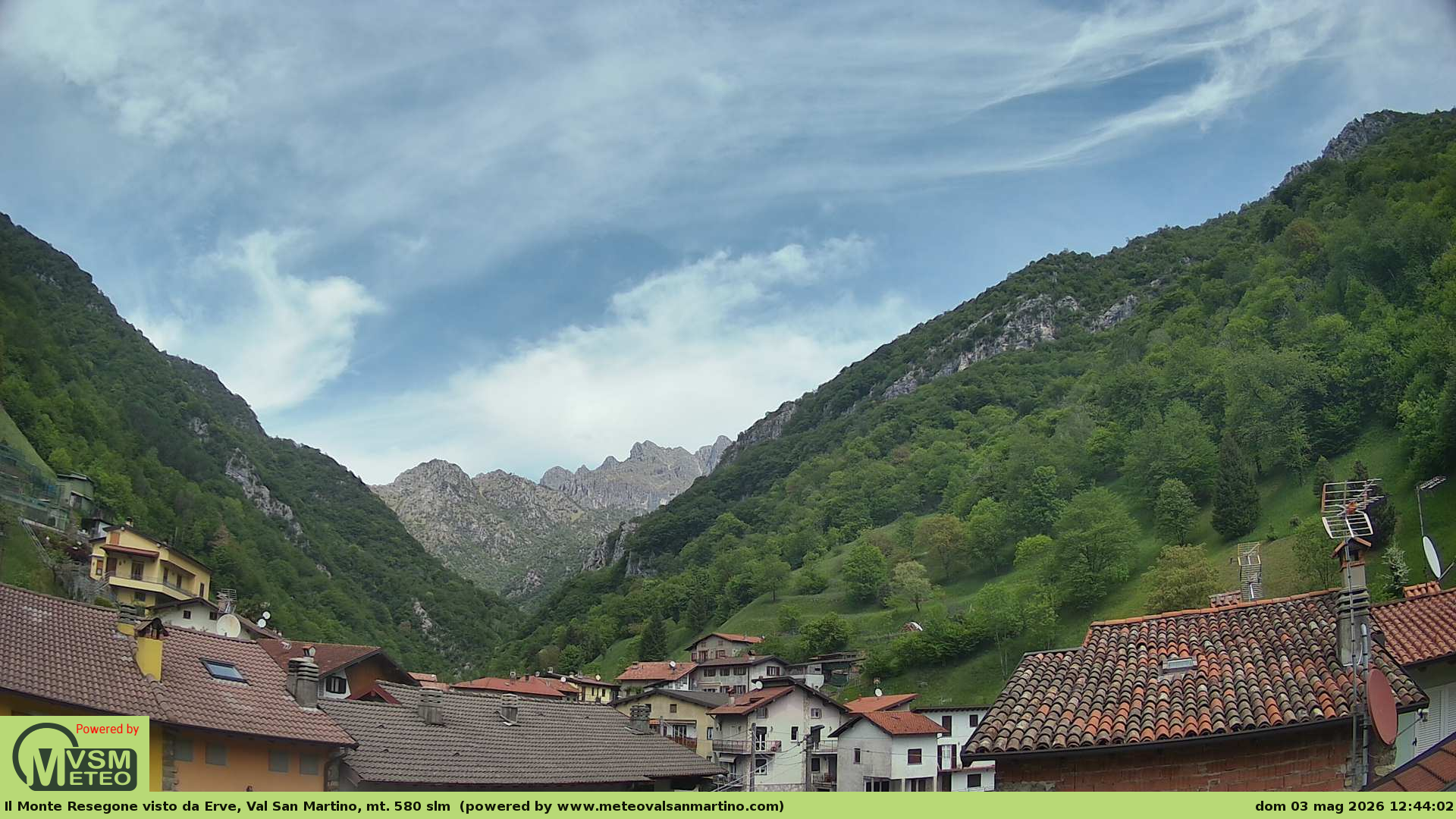 immagine della webcam nei dintorni di San Giovanni Bianco: webcam Erve