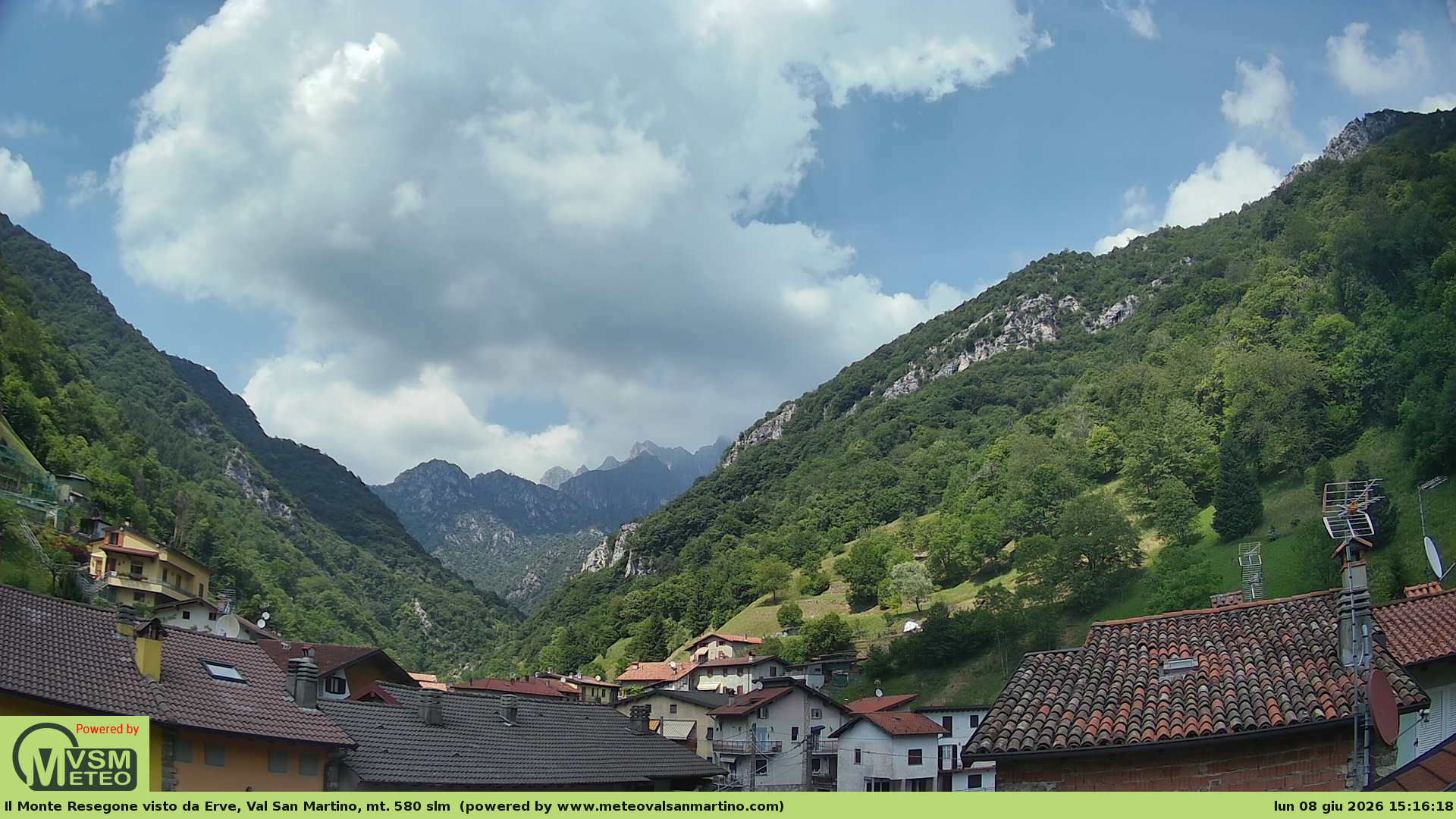 immagine della webcam nei dintorni di Monte Marenzo: webcam Erve