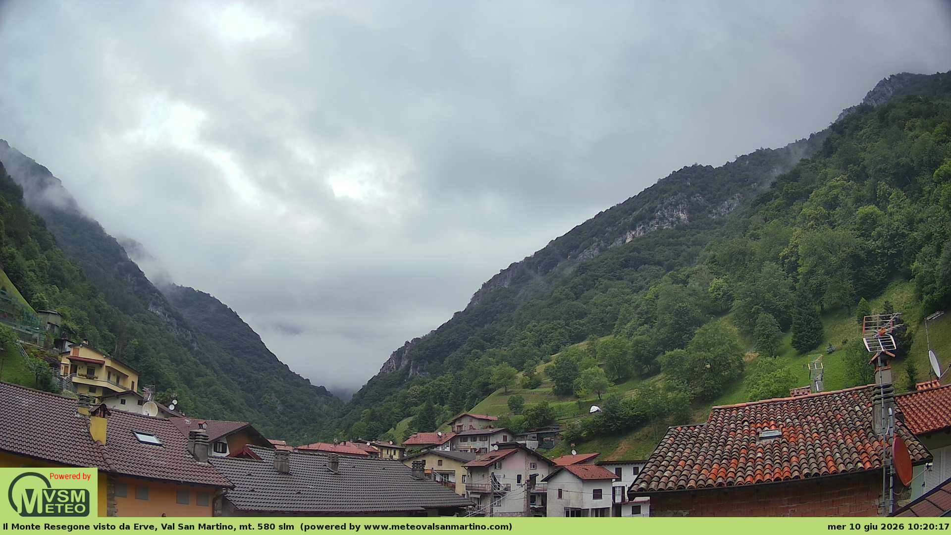 immagine della webcam nei dintorni di Almenno San Salvatore: webcam Erve