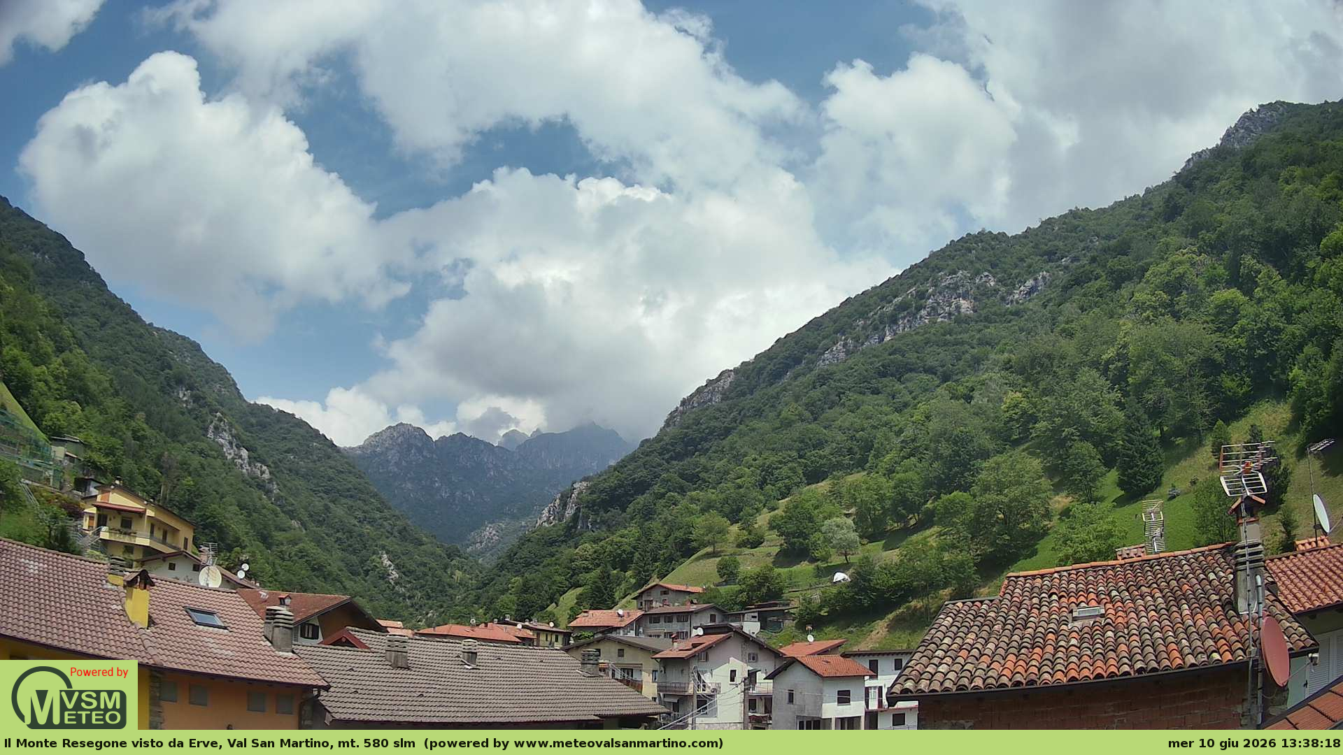 immagine della webcam nei dintorni di Cornate d'Adda: webcam Erve
