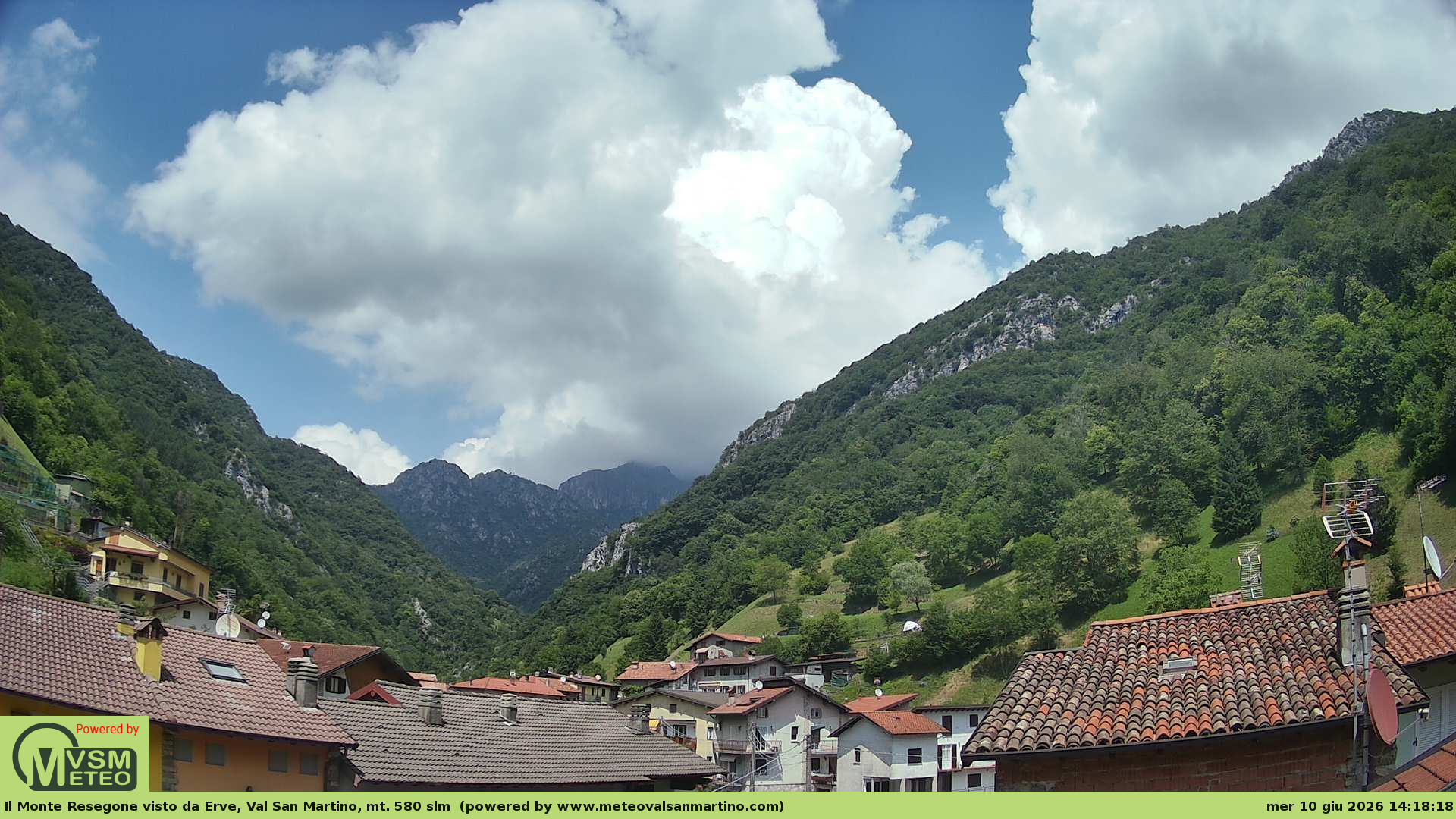 immagine della webcam nei dintorni di Suello: webcam Erve