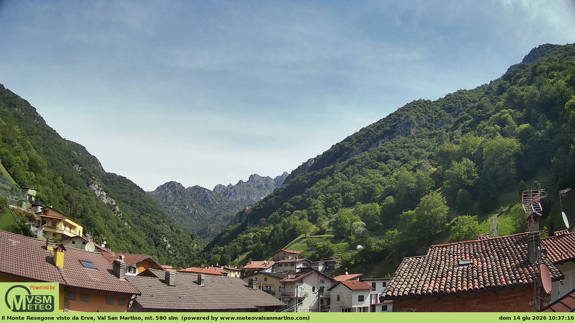 immagine della webcam nei dintorni di Moggio: webcam Erve