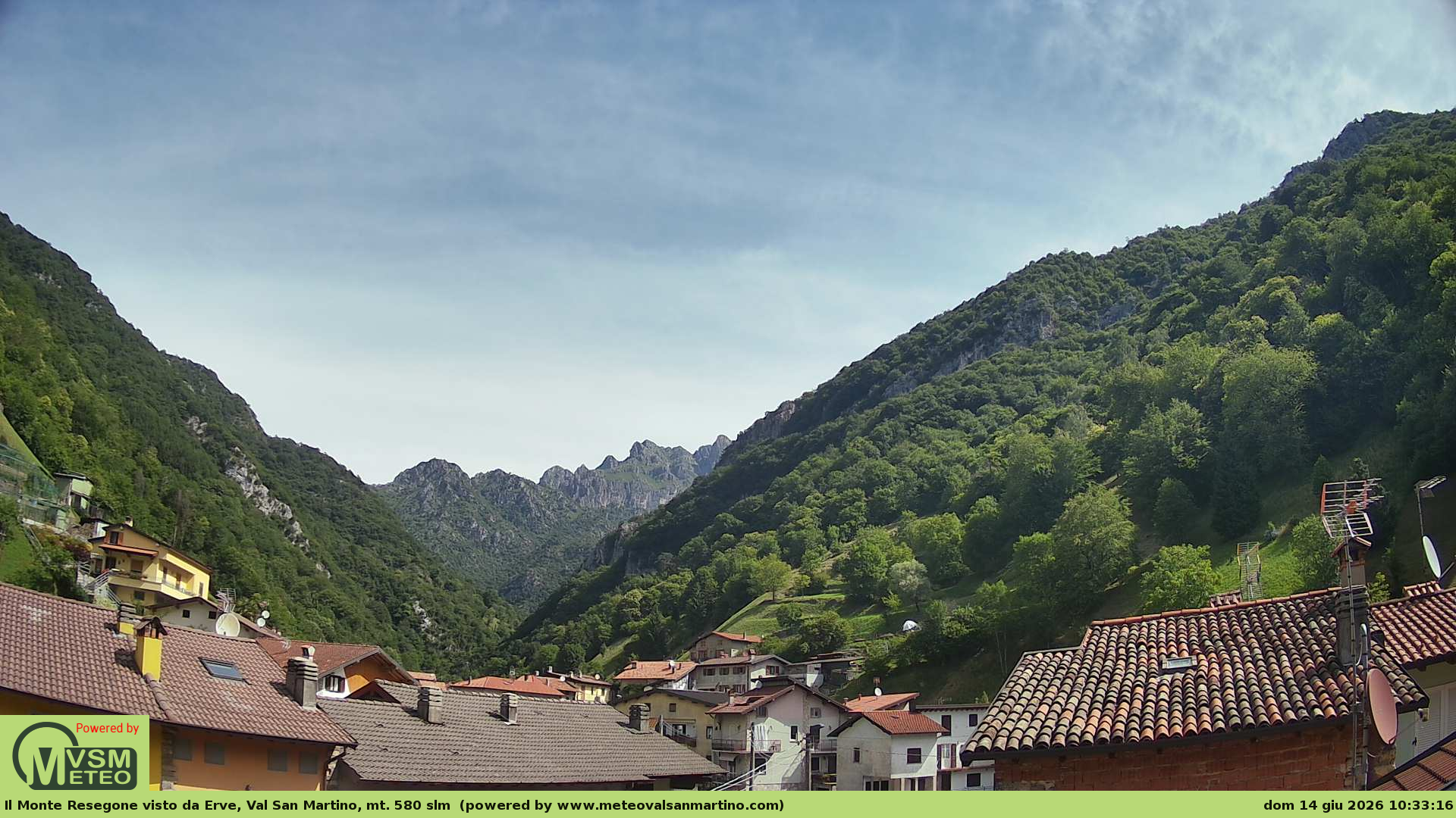 immagine della webcam nei dintorni di Moggio: webcam Erve