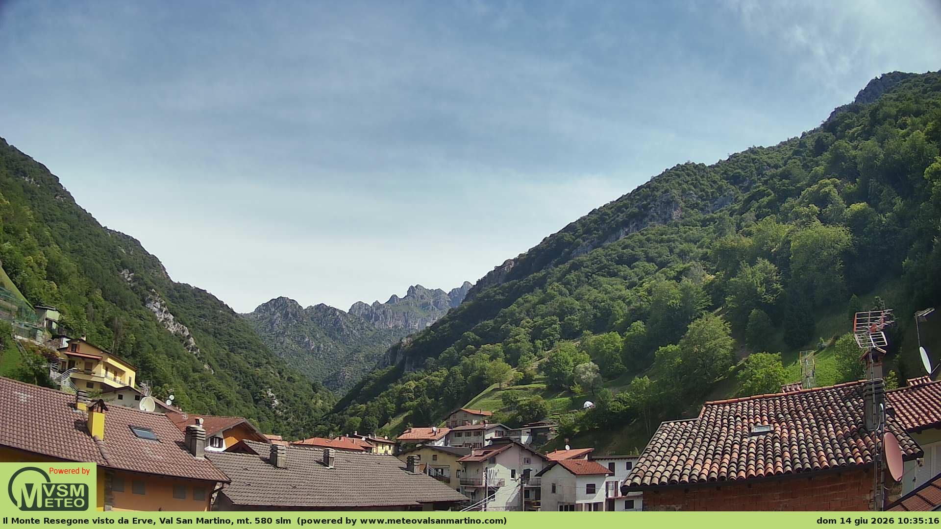 immagine della webcam nei dintorni di Zogno: webcam Erve