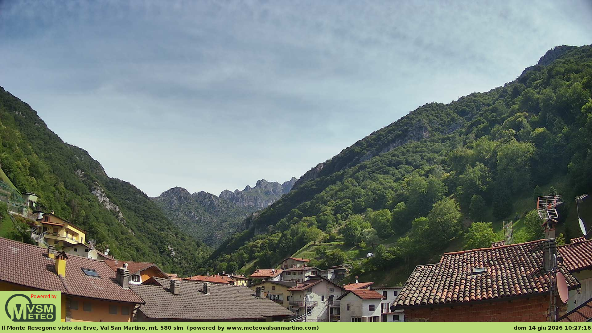 immagine della webcam nei dintorni di Moggio: webcam Erve