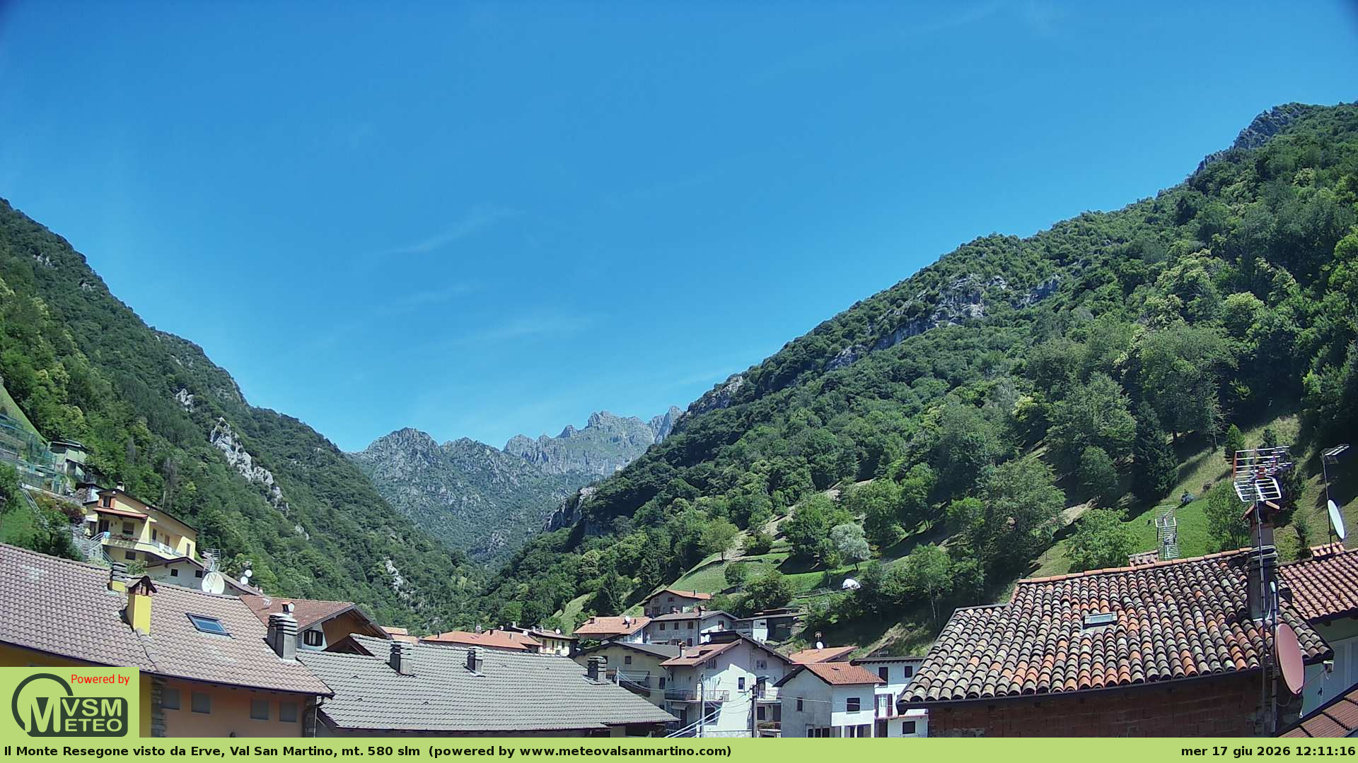 immagine della webcam nei dintorni di Zogno: webcam Erve