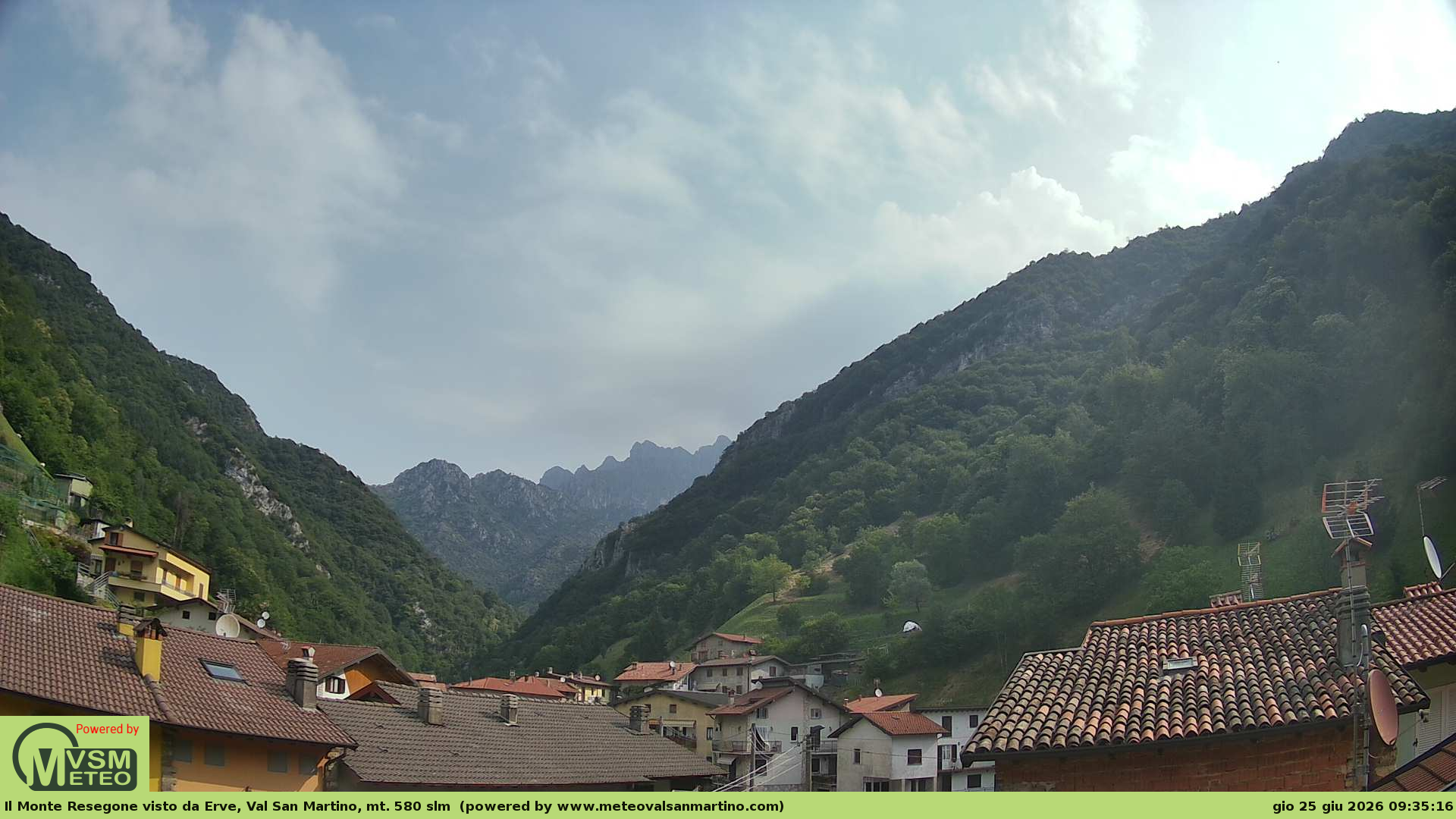 immagine della webcam nei dintorni di Suello: webcam Erve