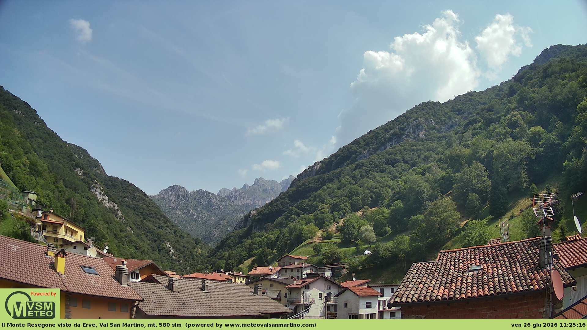 immagine della webcam nei dintorni di Cornate d'Adda: webcam Erve