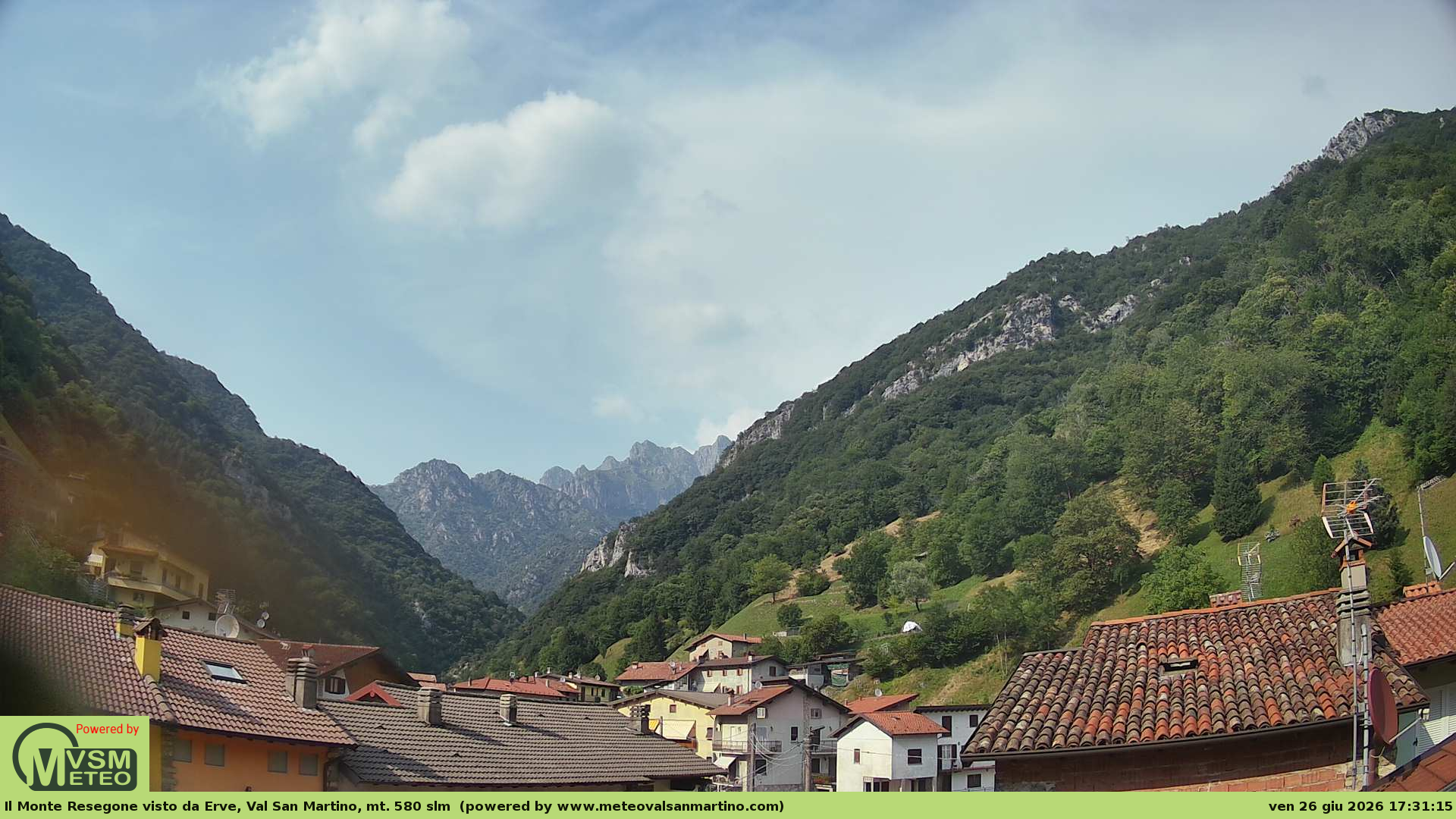 immagine della webcam nei dintorni di Almenno San Salvatore: webcam Erve