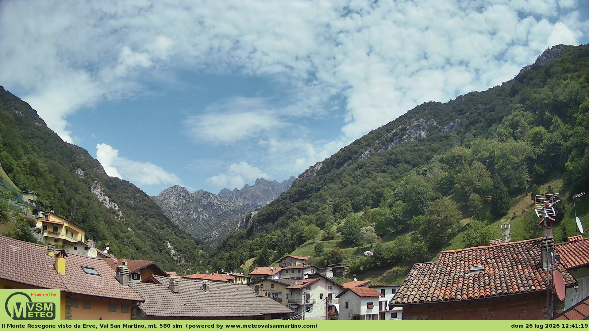 immagine della webcam nei dintorni di Cornate d'Adda: webcam Erve